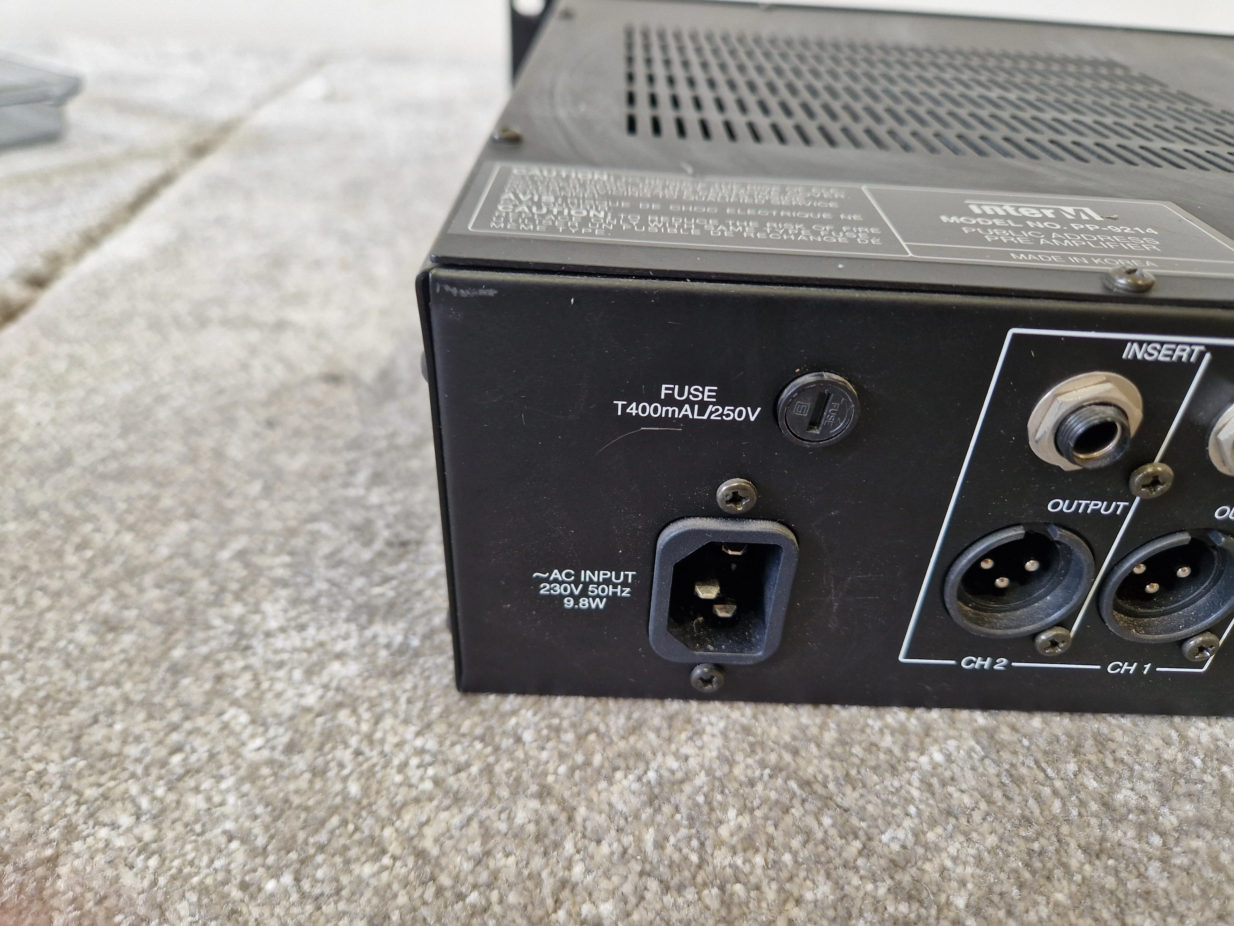 InterM PP-9214 Pre Amplifier – 8 Mic/Line Inputs - Very Good - Image 7
