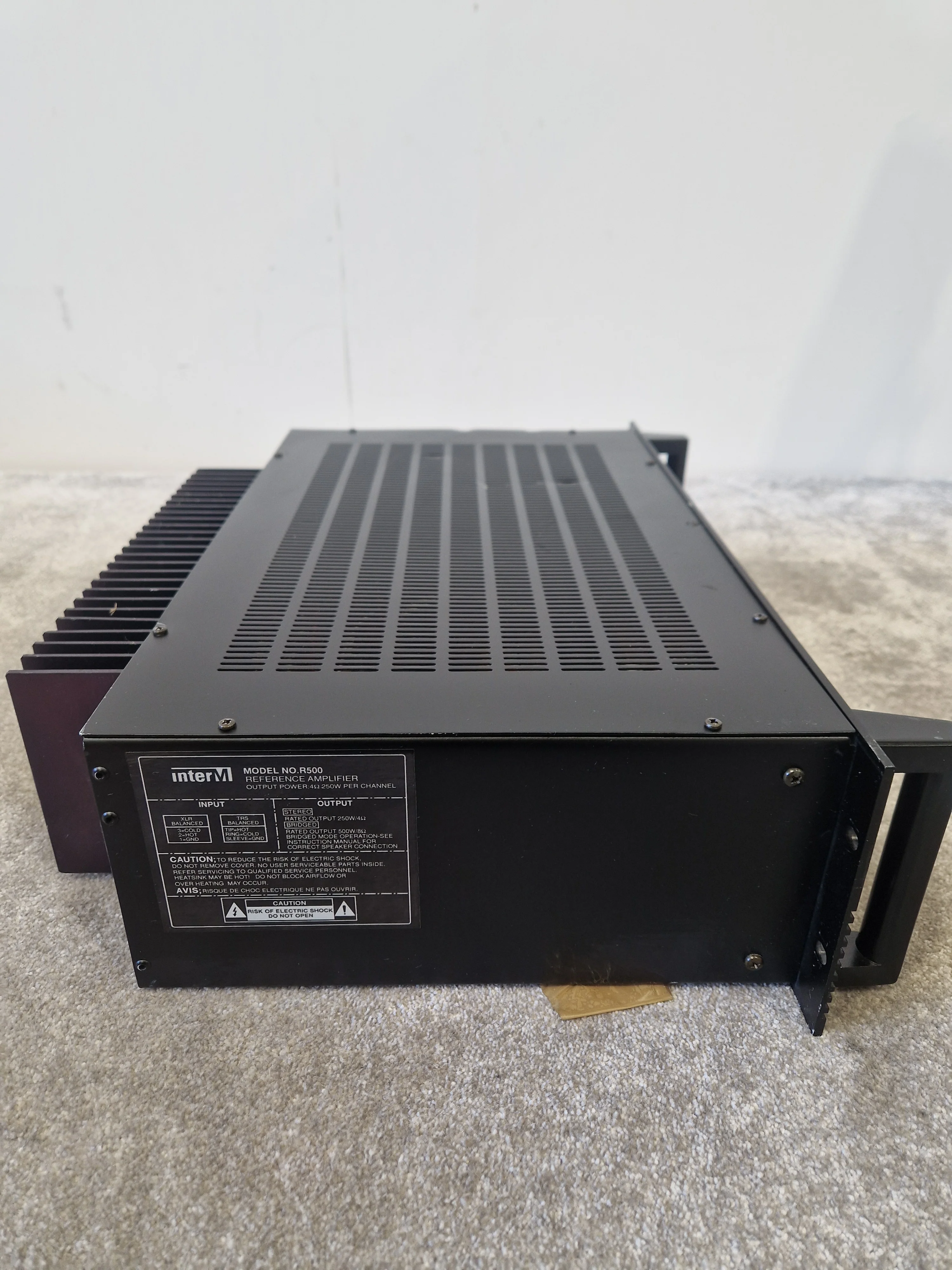 Inter-M R-500 – 2-Channel Reference Amplifier – 500W Output – Good - Image 2