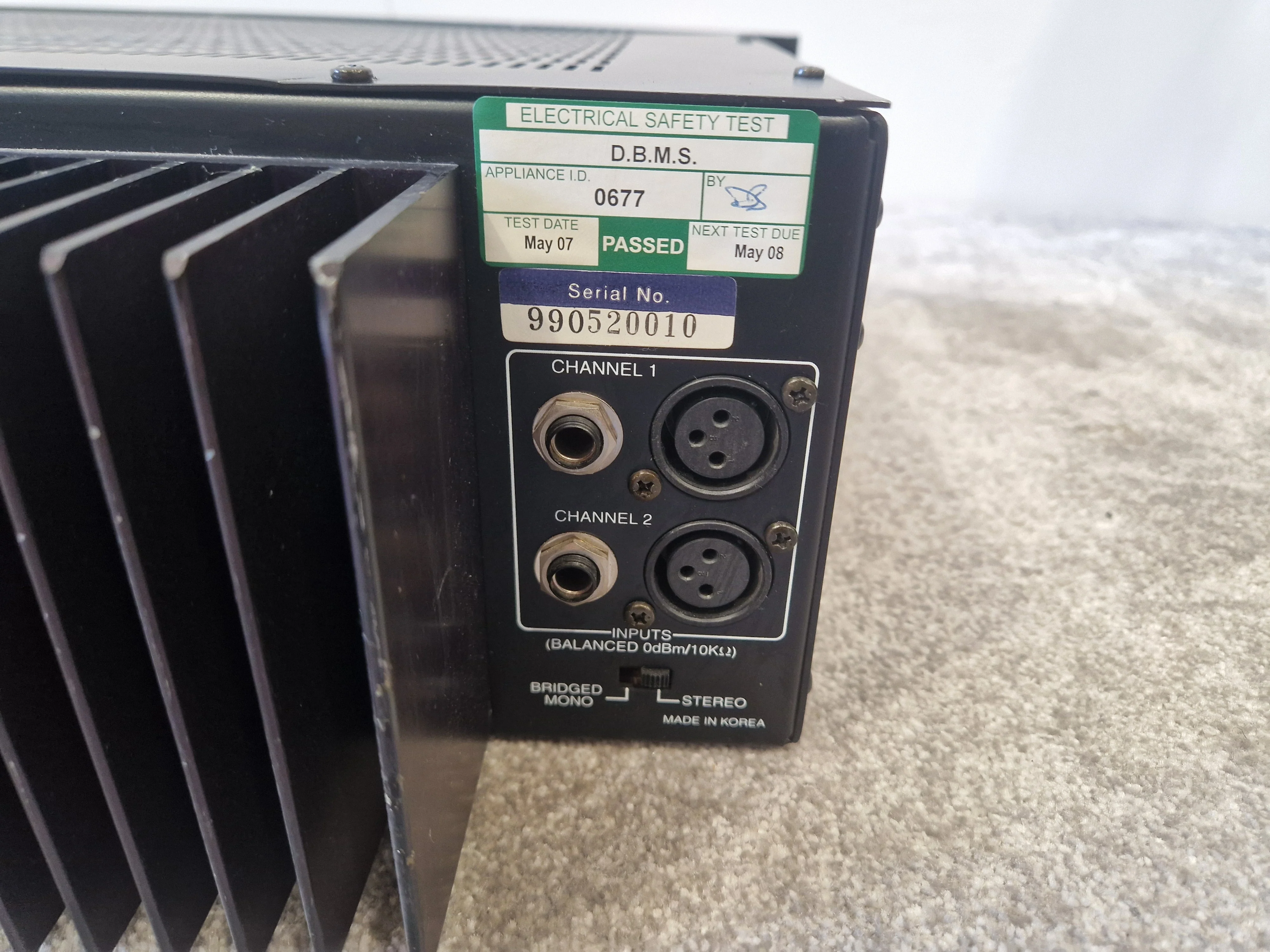 Inter-M R-500 – 2-Channel Reference Amplifier – 500W Output – Good - Image 5
