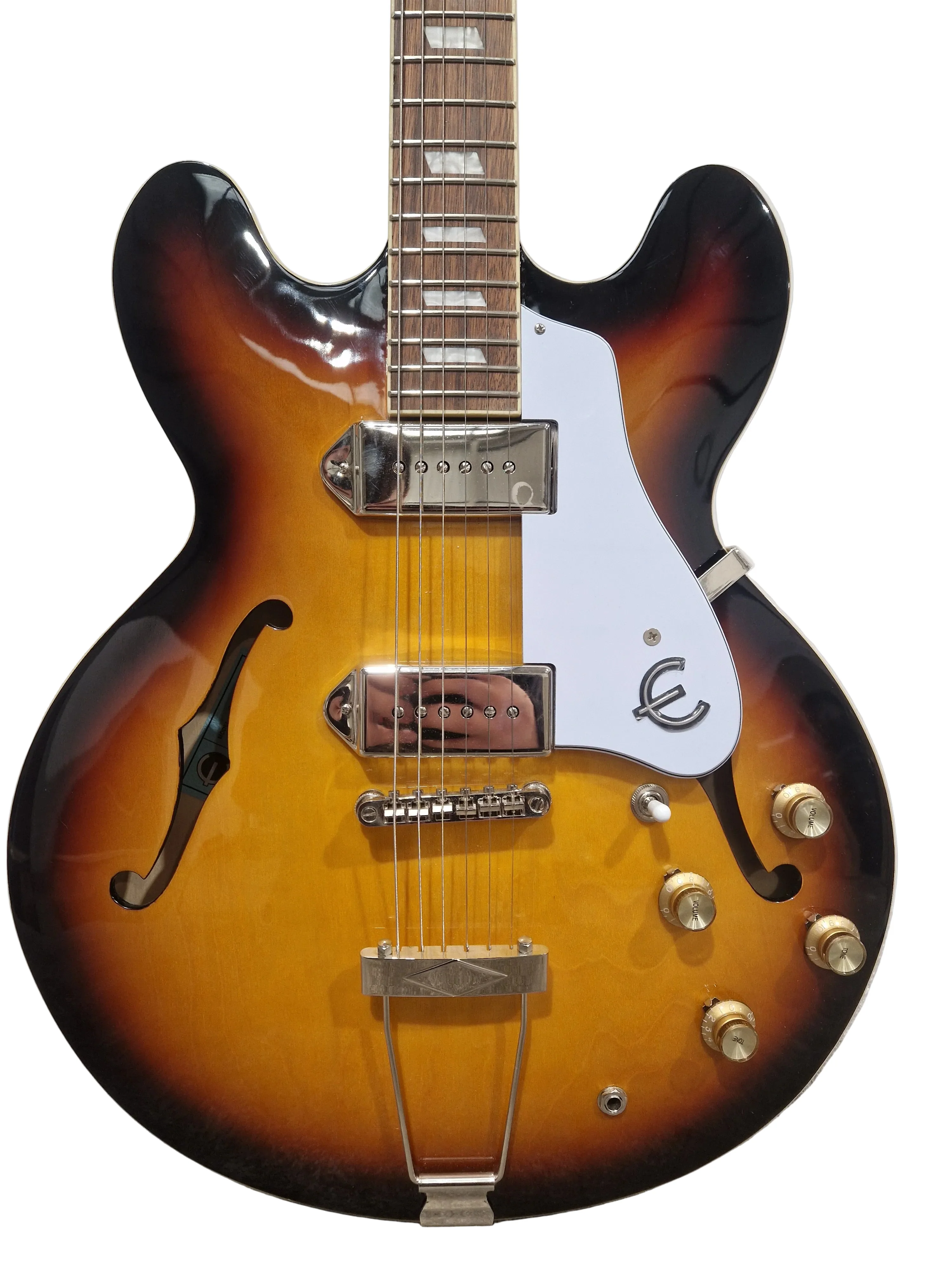 Epiphone Casino Reissue - Semi-Hollow Electric Guitar, Vintage Sunburst - Excellent, Refurbished
