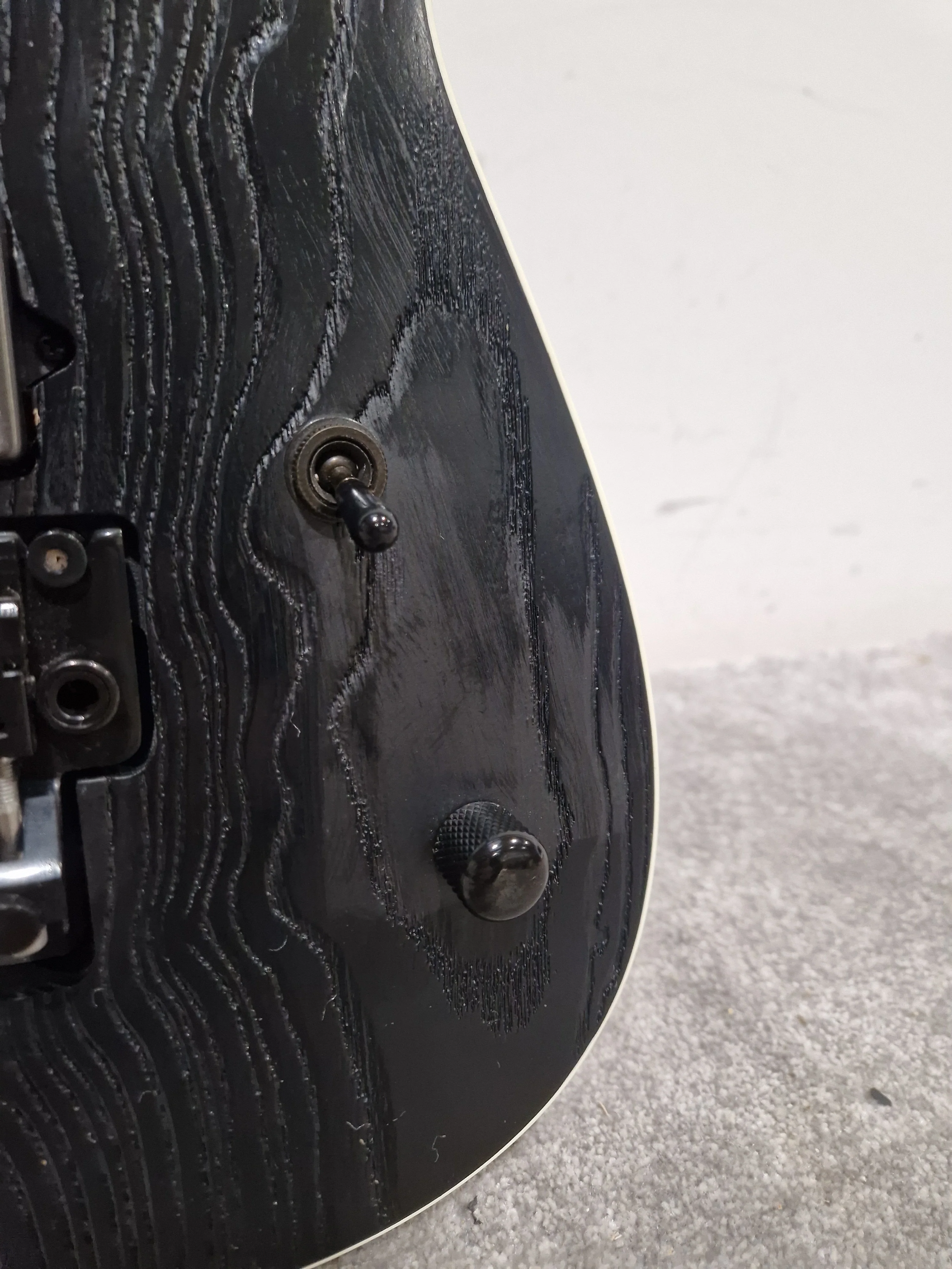 Jackson Jeff Loomis - Electric Guitar - Trans Black Flame Maple - Like New w/ Original Box, Hard Case, Manuals - Image 6