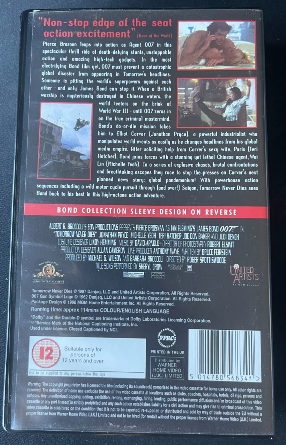 James Bond - 007 - Tomorrow Never Dies - PAL VHS Video Tape - Image 2