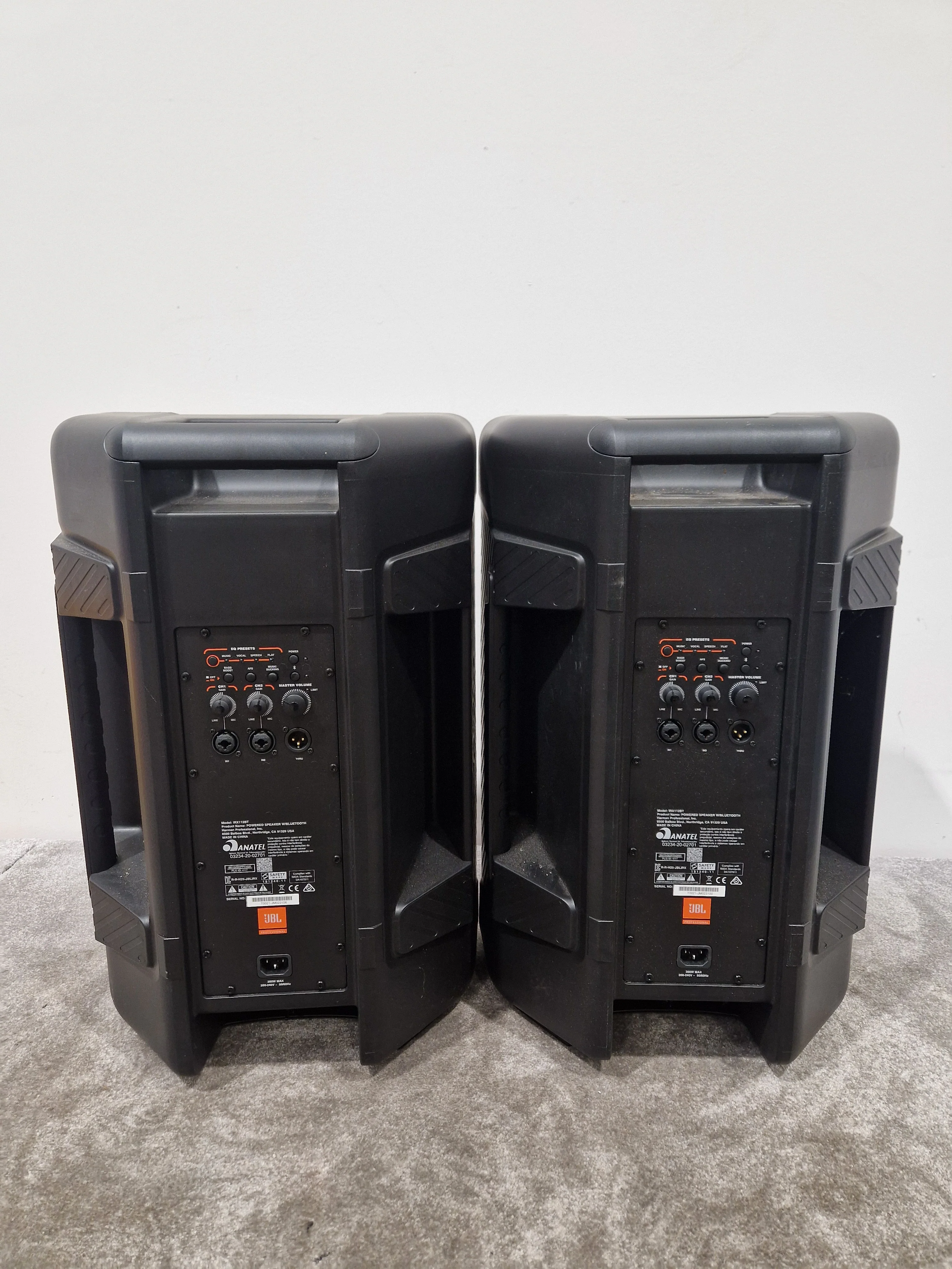 JBL IRX112BT 12” Active PA Speakers (Pair) - Bluetooth Audio Streaming - Excellent - Image 6