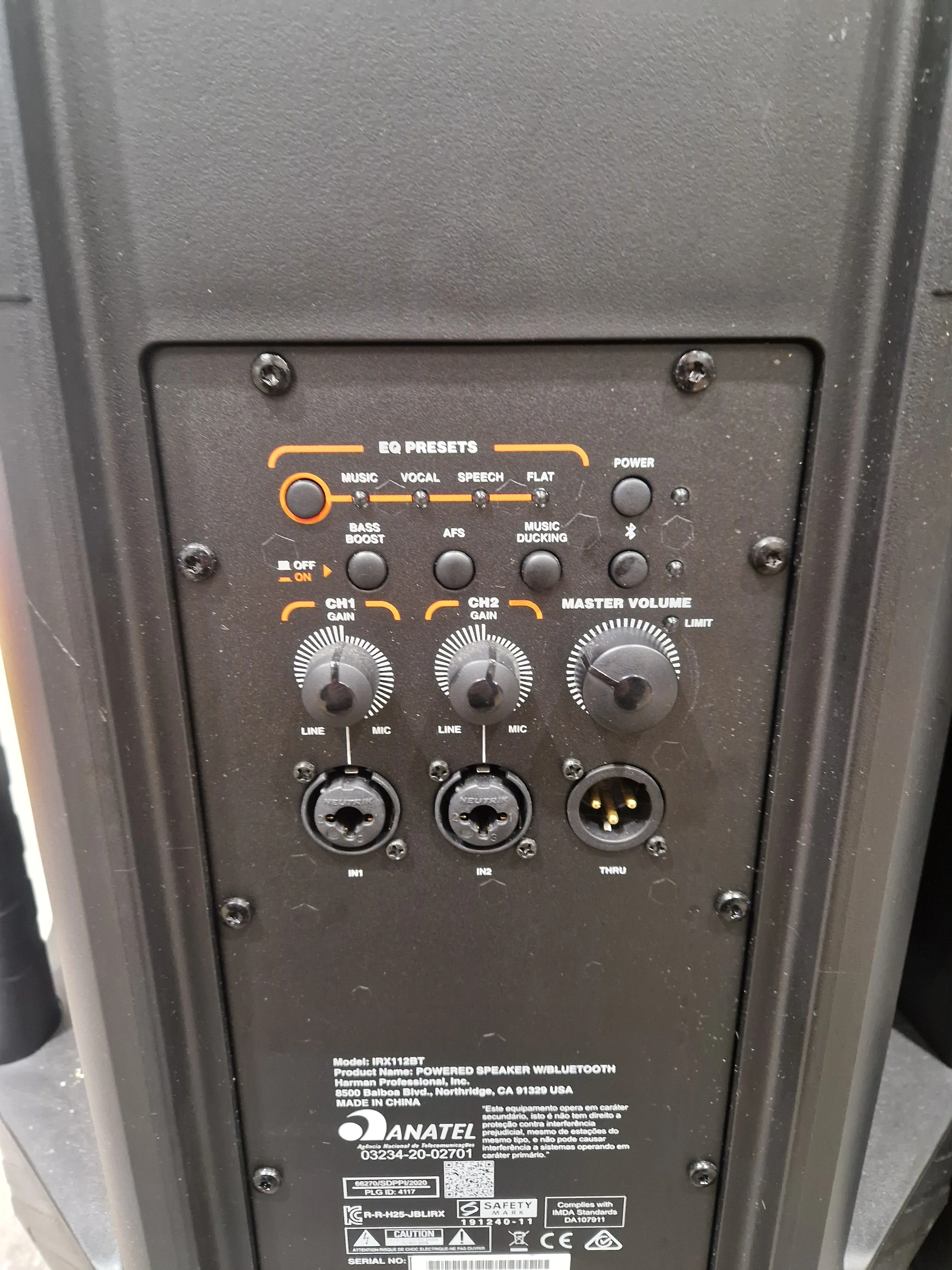 JBL IRX112BT 12” Active PA Speakers (Pair) - Bluetooth Audio Streaming - Excellent - Image 7