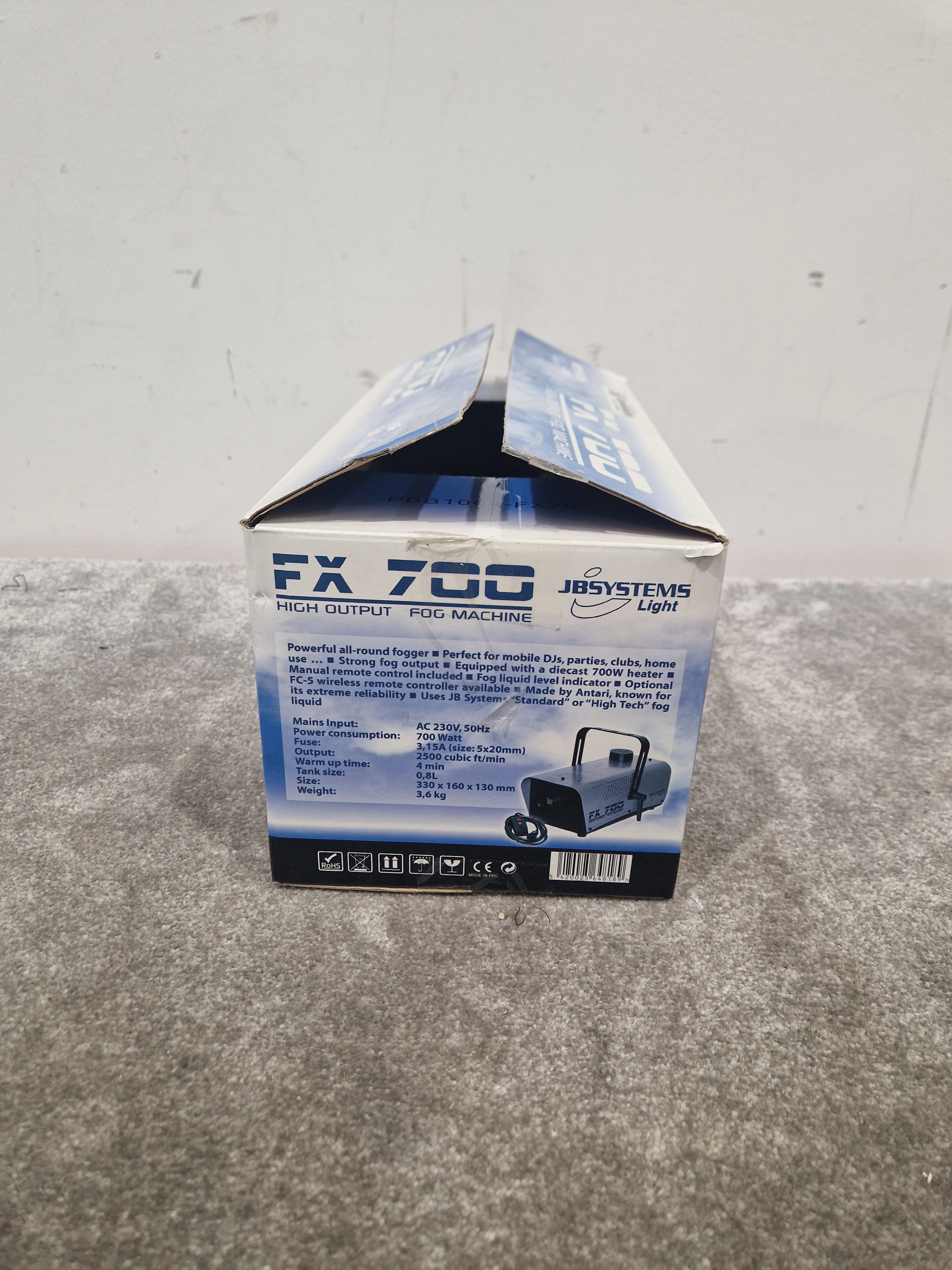 Jbsystems FX700 Fog Machine - High Output, Remote Control - Excellent w/ Original Box - Image 5