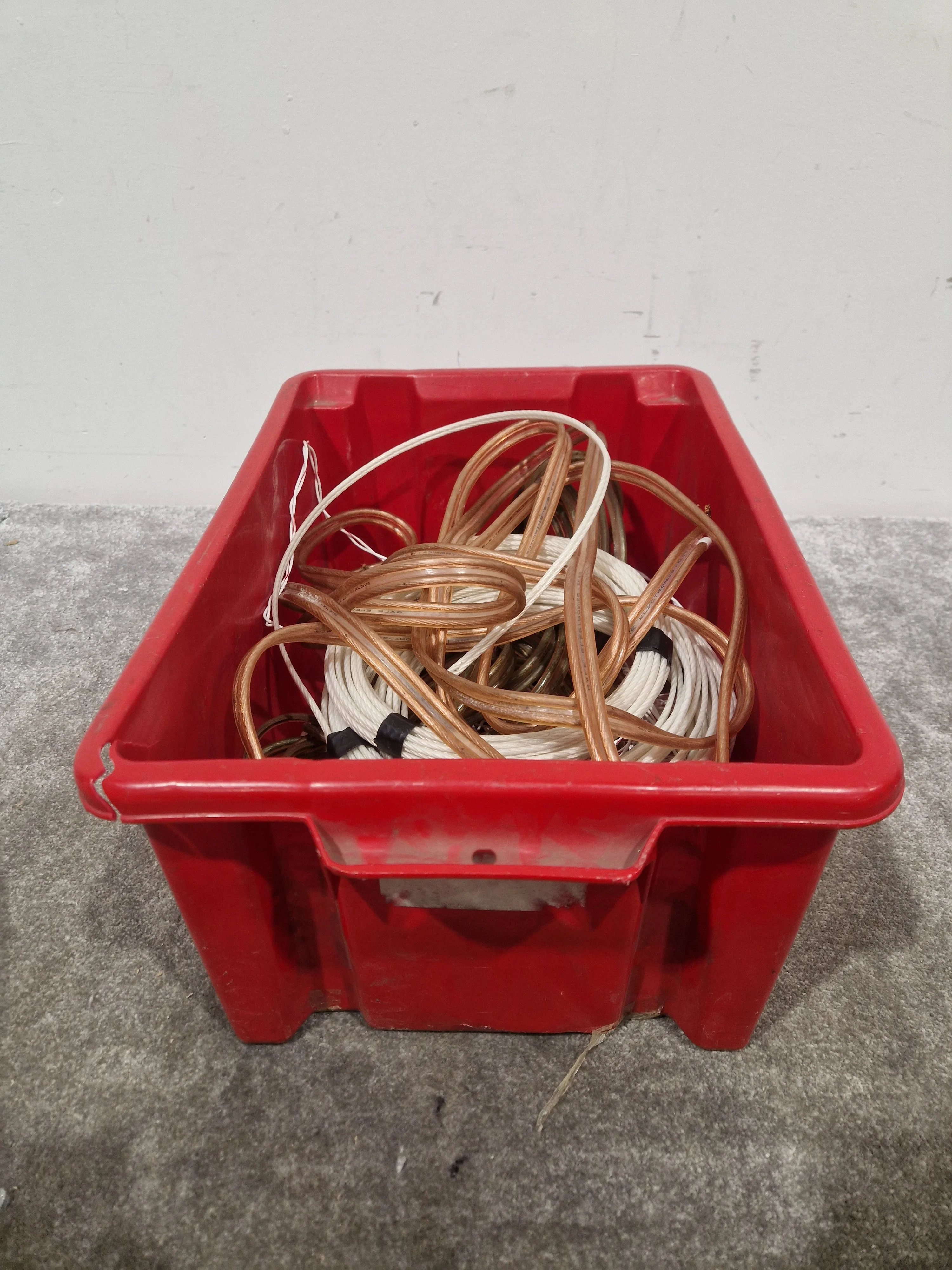 JOB-LOT OF HI-FI Bare Wire Multicoloured 12X Cable - Good Condition - Image 2
