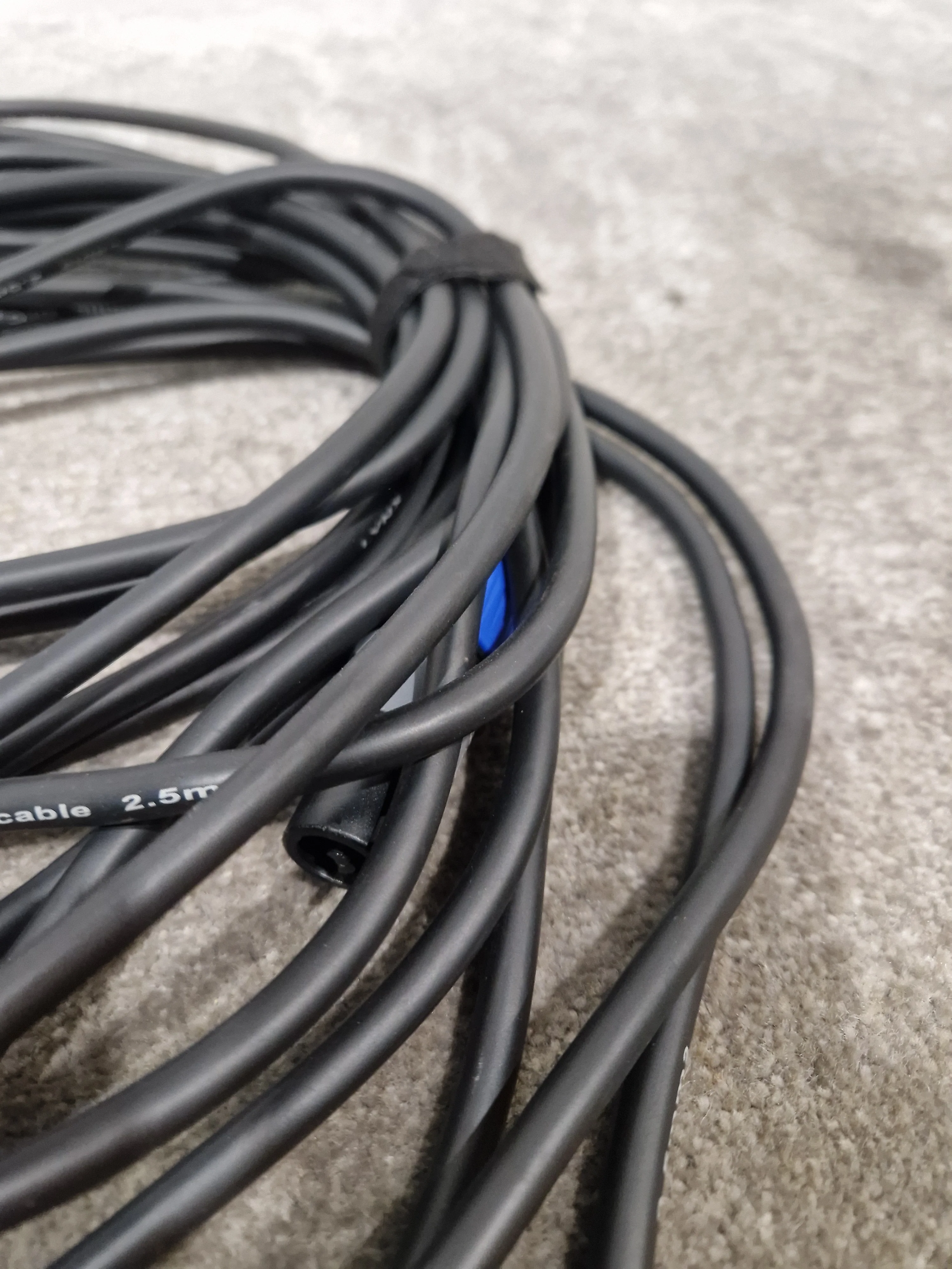 JOB-LOT OF Lynx Speakon Cables X6 All Black Audio Accessories - Excellent Quality - Image 2