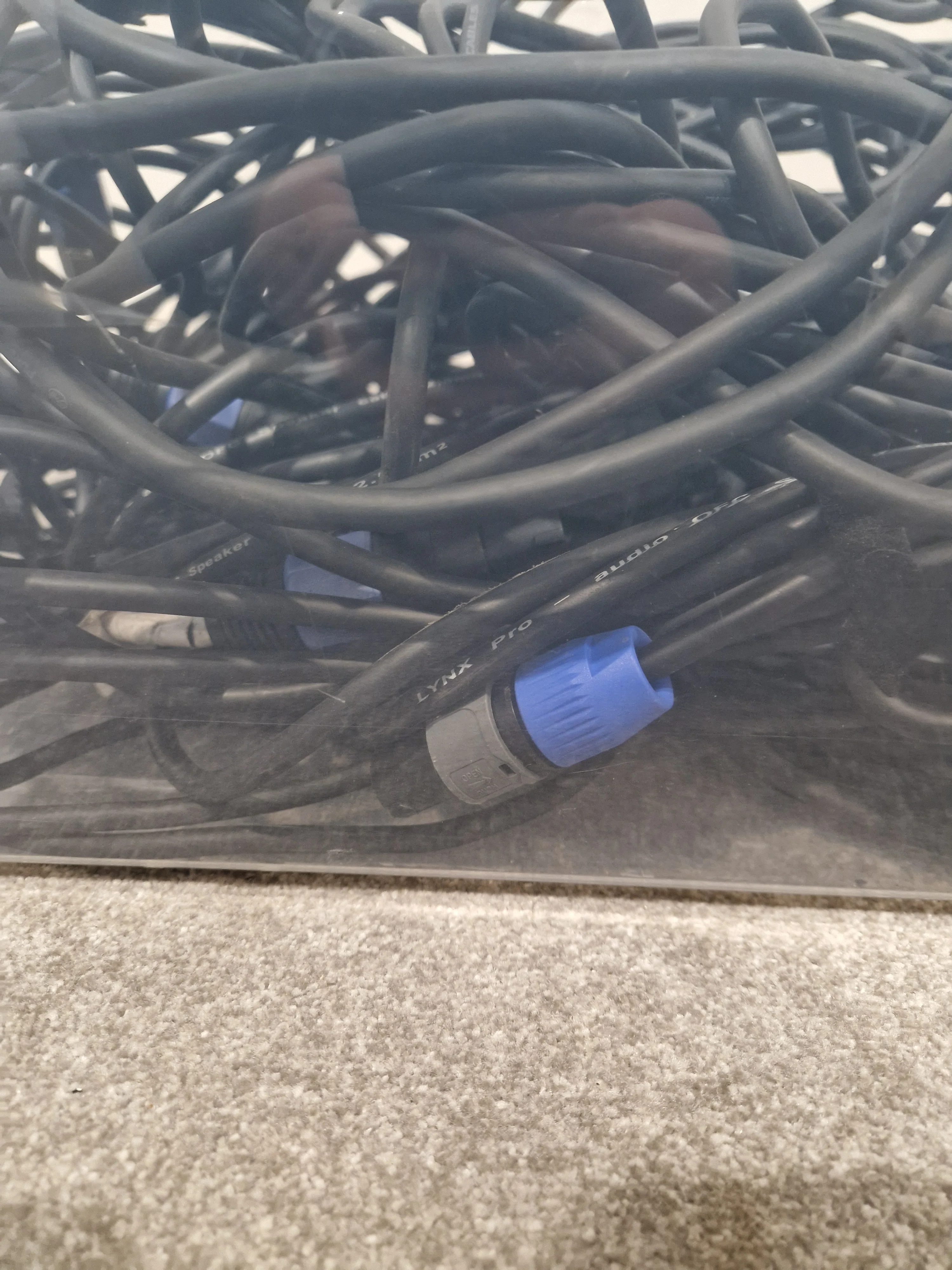 JOB-LOT OF Lynx Speakon Cables X6 All Black Audio Accessories - Excellent Quality - Image 3