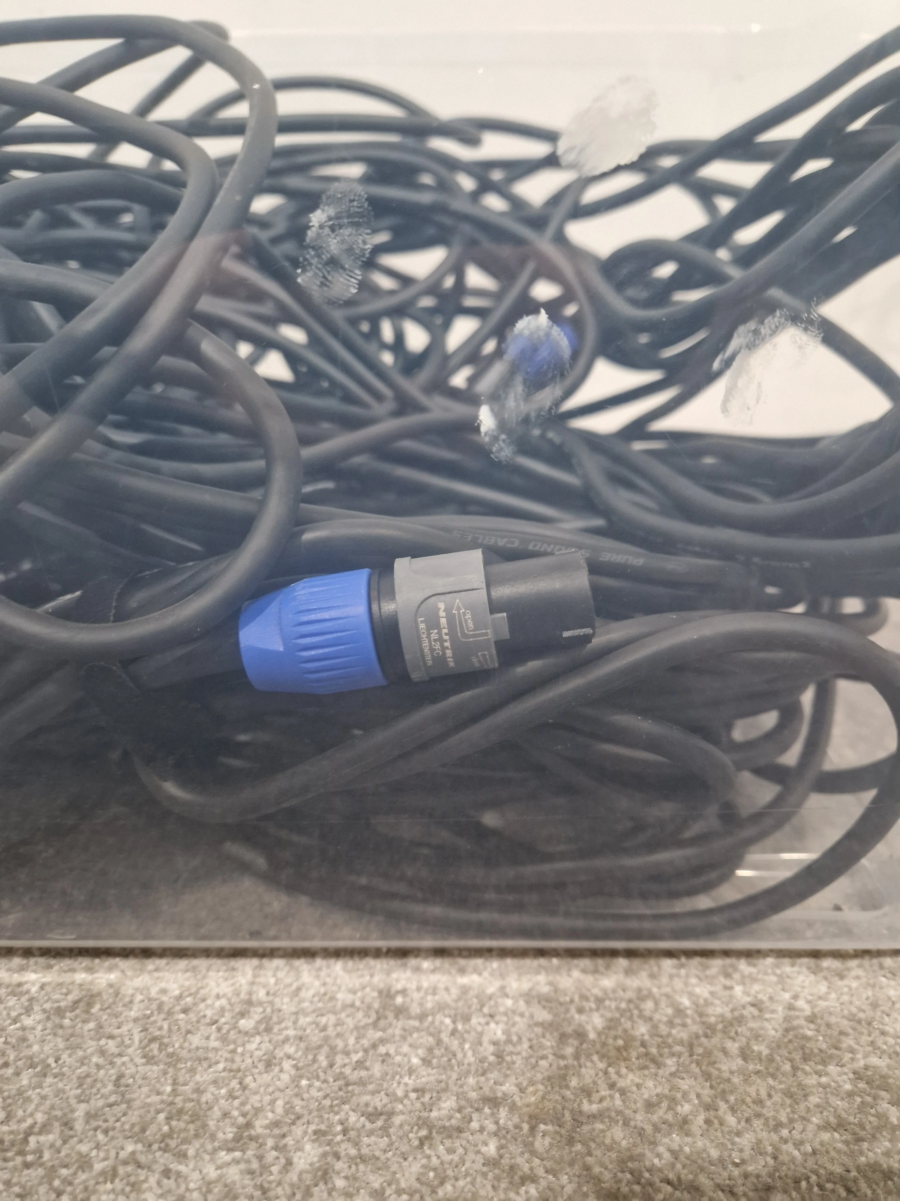 JOB-LOT OF Lynx Speakon Cables X6 All Black Audio Accessories - Excellent Quality - Image 4