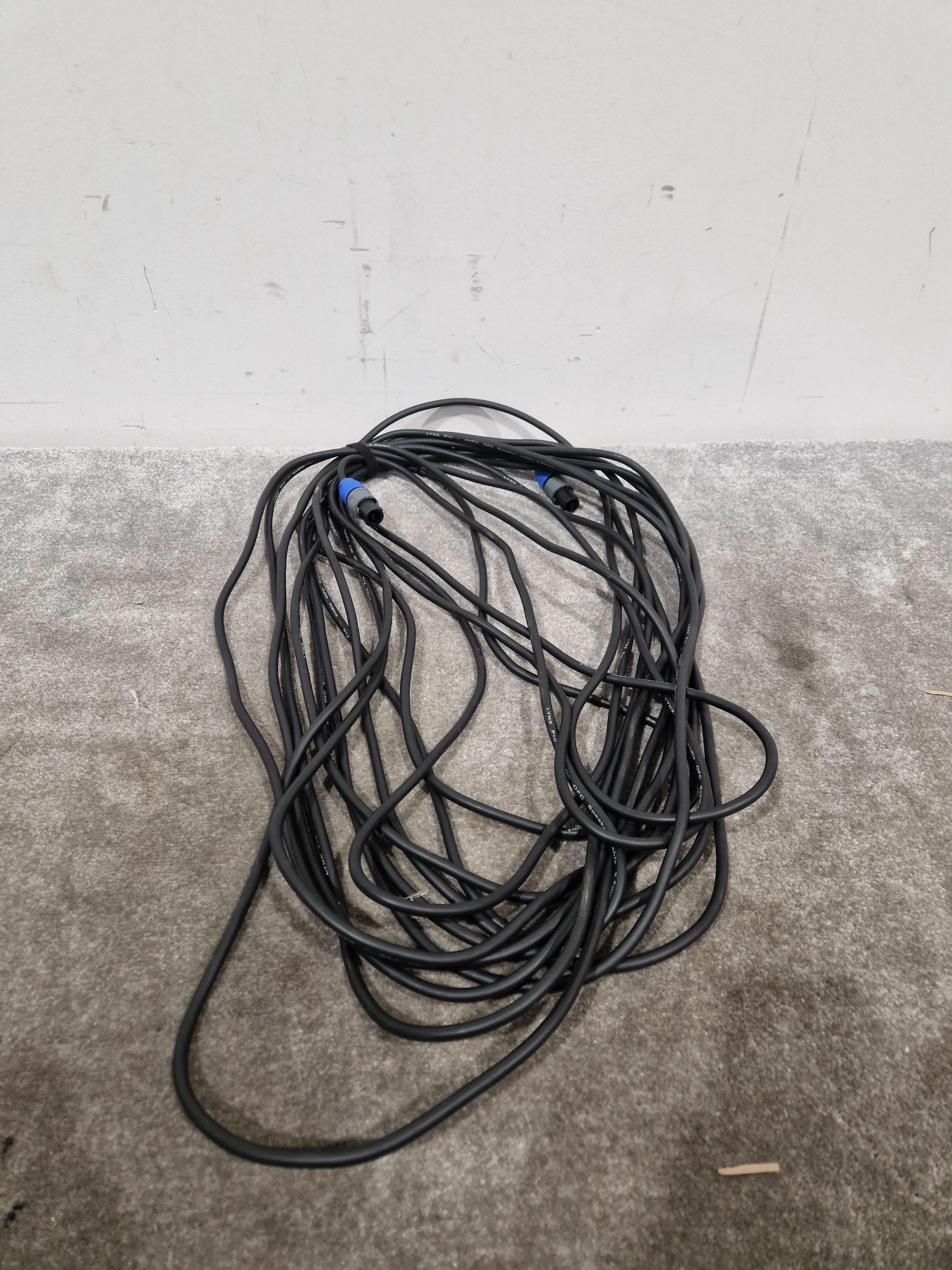 JOB-LOT OF Lynx Speakon Cables X6 All Black Audio Accessories - Excellent Quality - Image 7