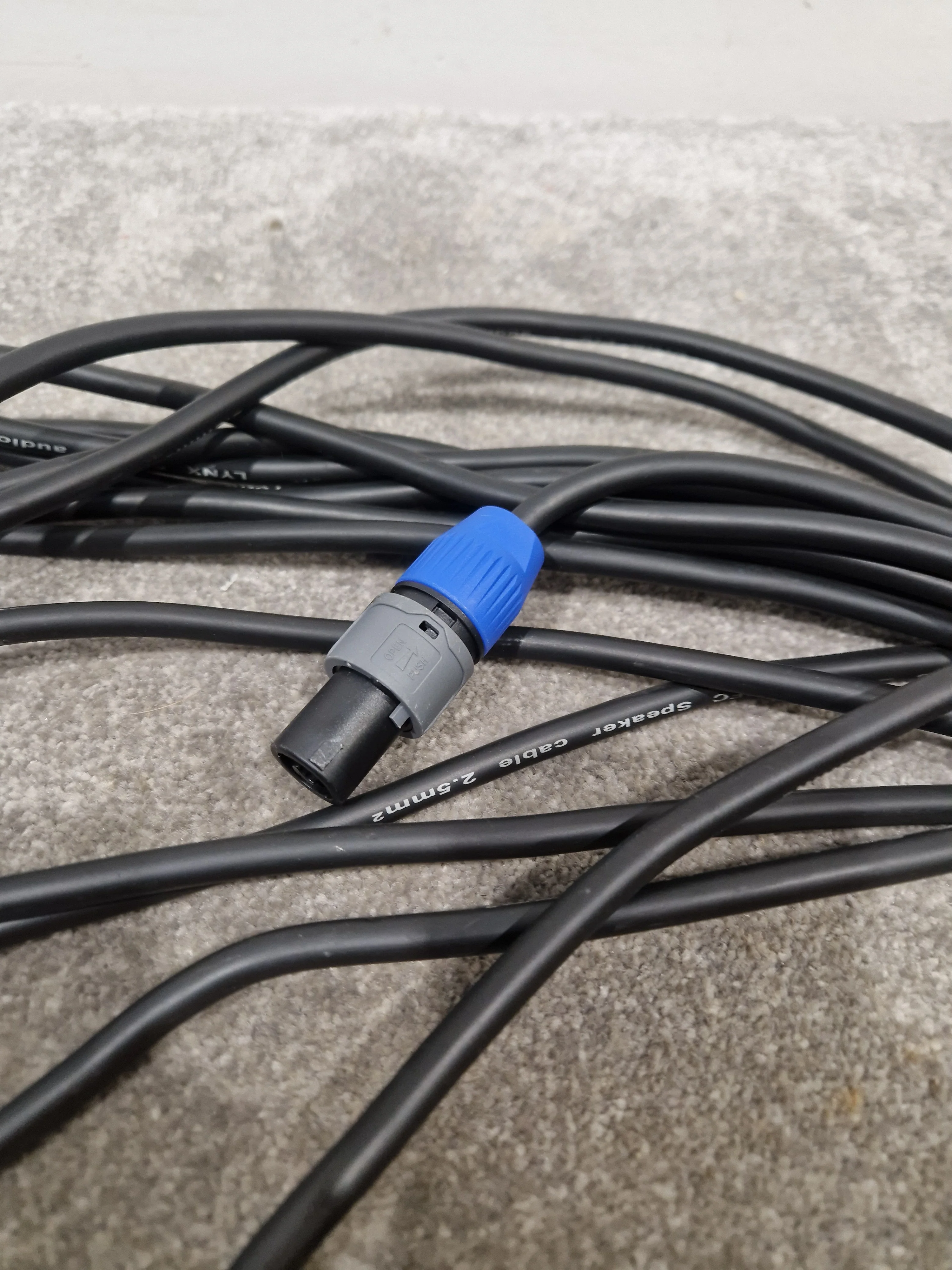 JOB-LOT OF Lynx Speakon Cables X6 All Black Audio Accessories - Excellent Quality - Image 8