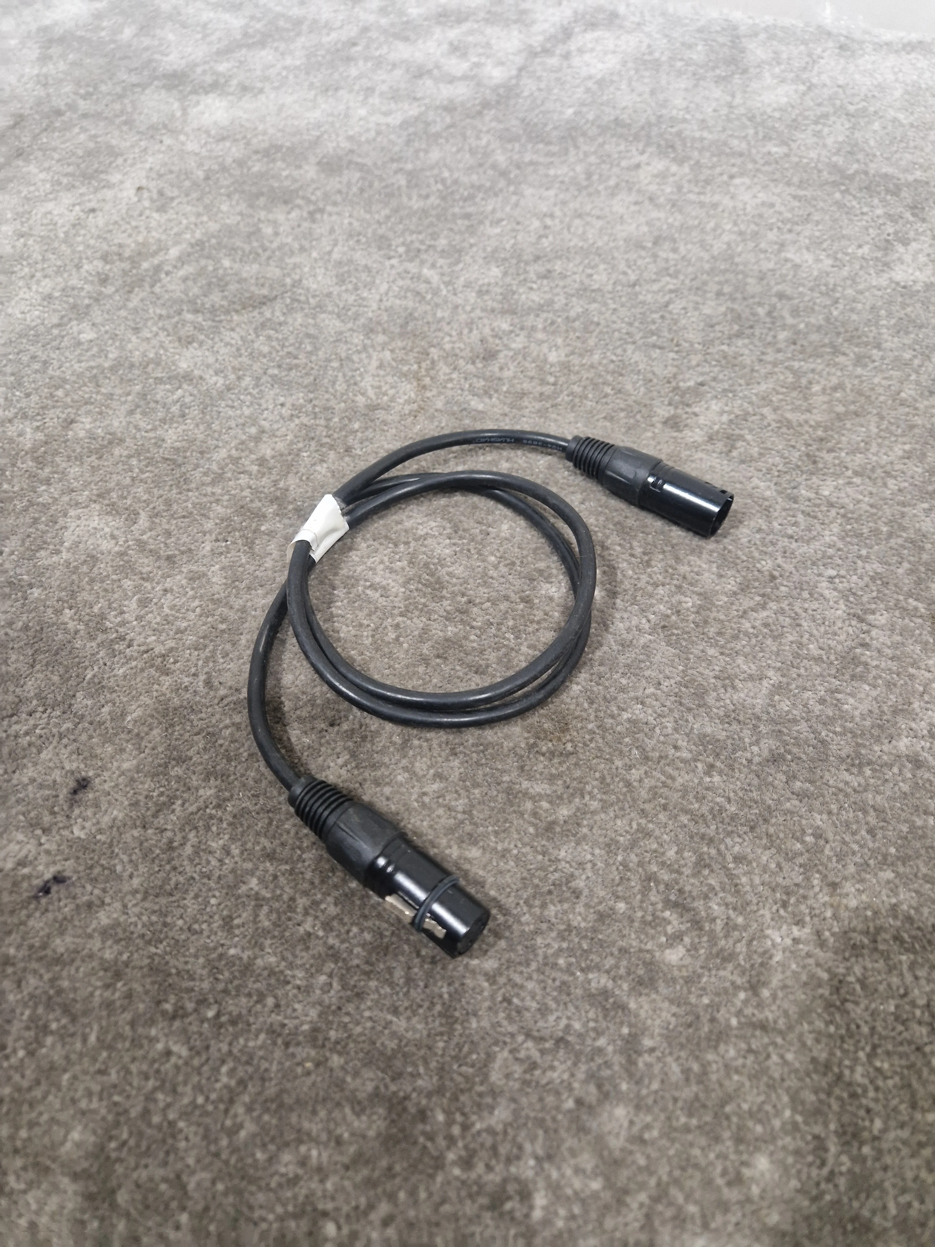 JOB-LOT OF Microphone Cables - 7X Black Cables - Assorted Lengths - Good - Image 10