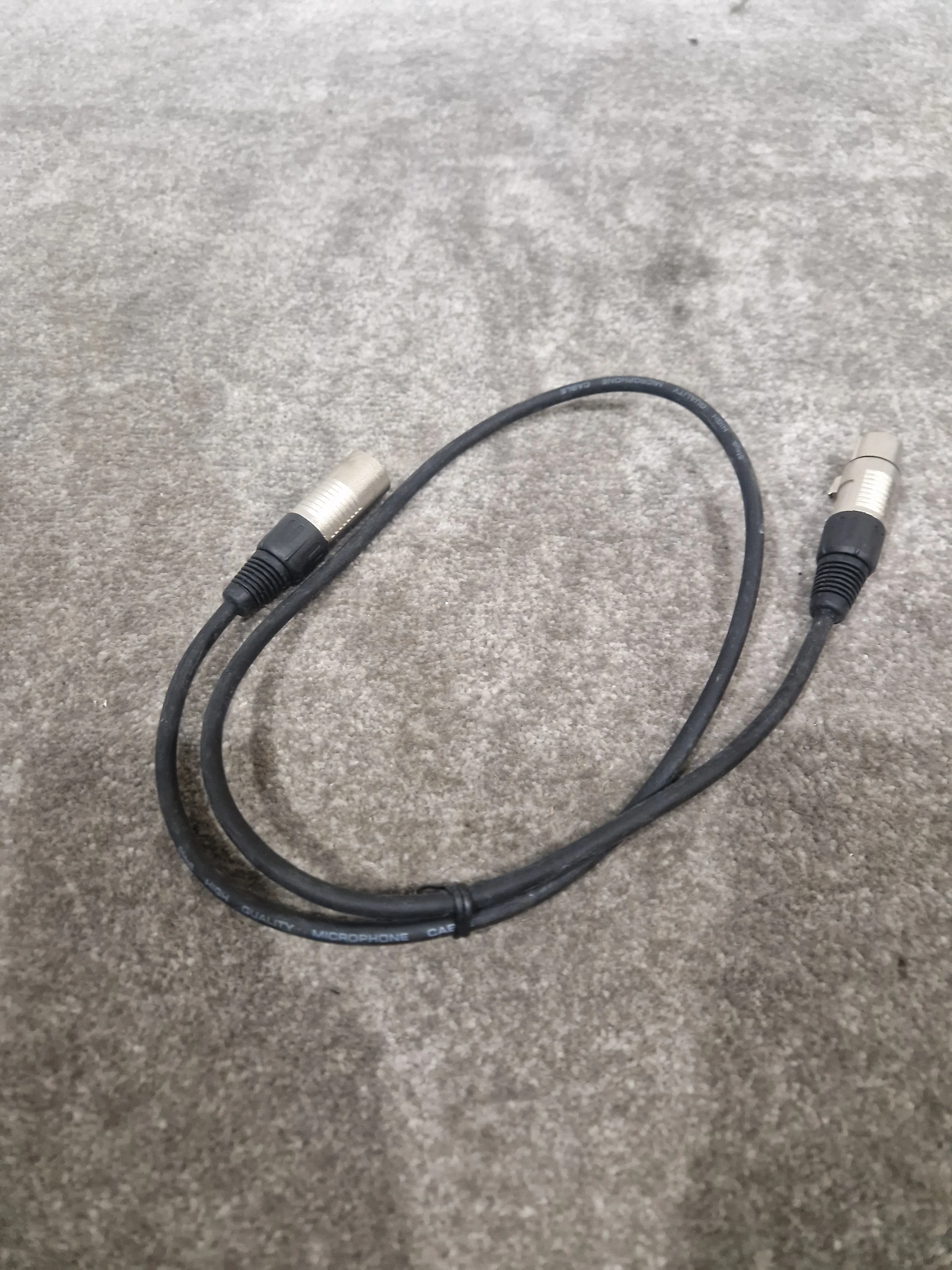 JOB-LOT OF Microphone Cables - 7X Black Cables - Assorted Lengths - Good - Image 13