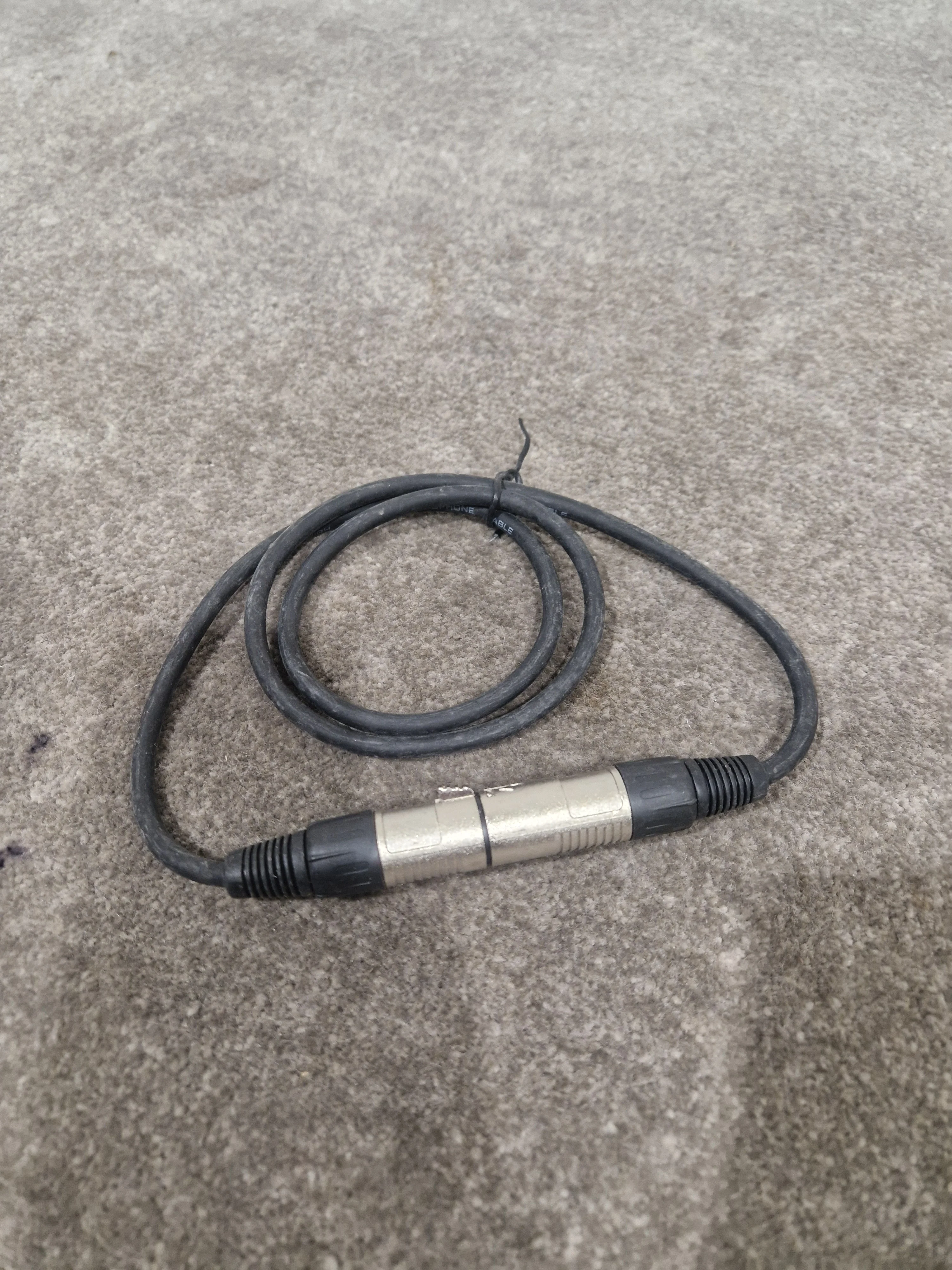 JOB-LOT OF Microphone Cables - 7X Black Cables - Assorted Lengths - Good - Image 8