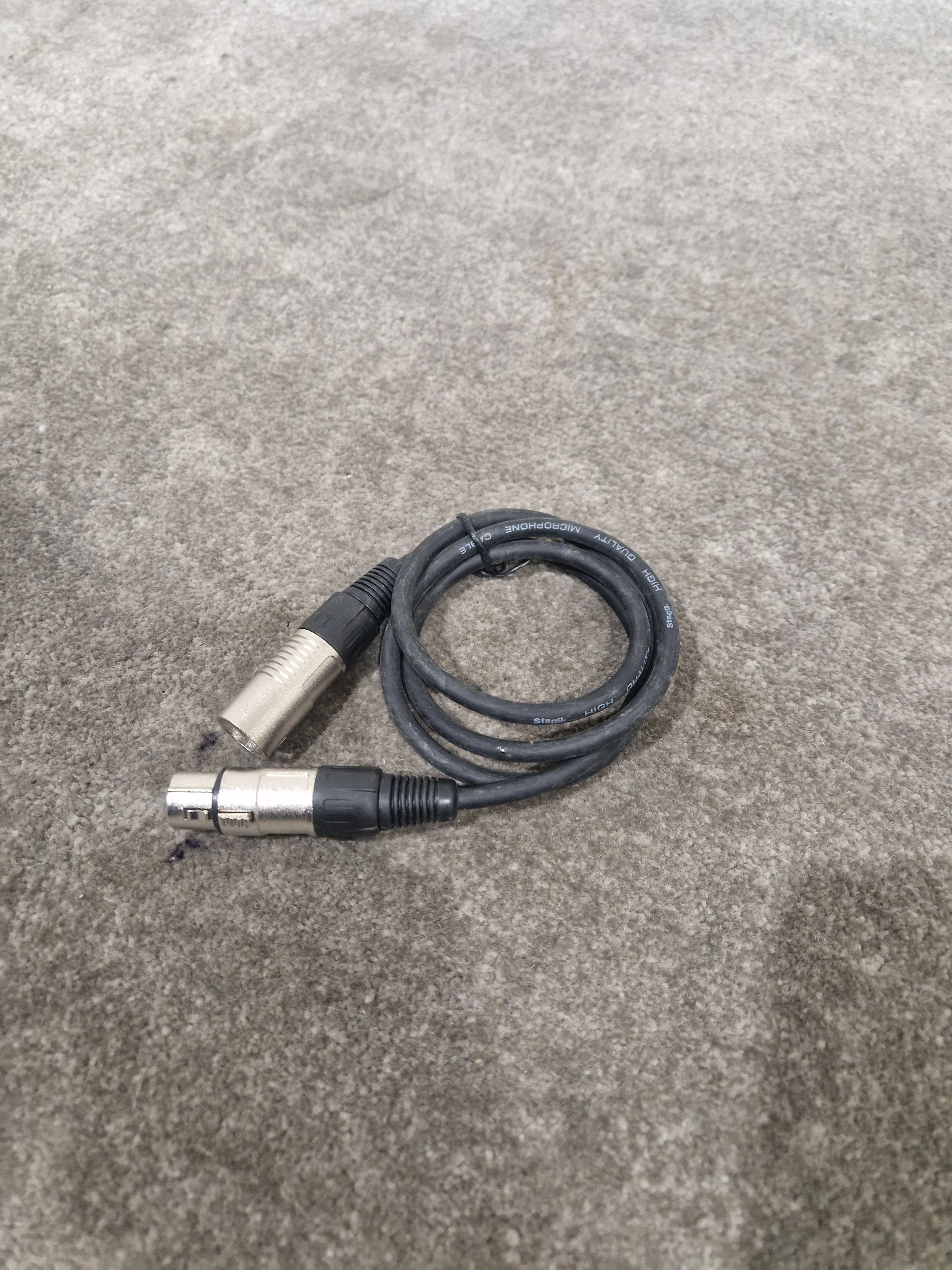 JOB-LOT OF Microphone Cables - 7X Black Cables - Assorted Lengths - Good - Image 9