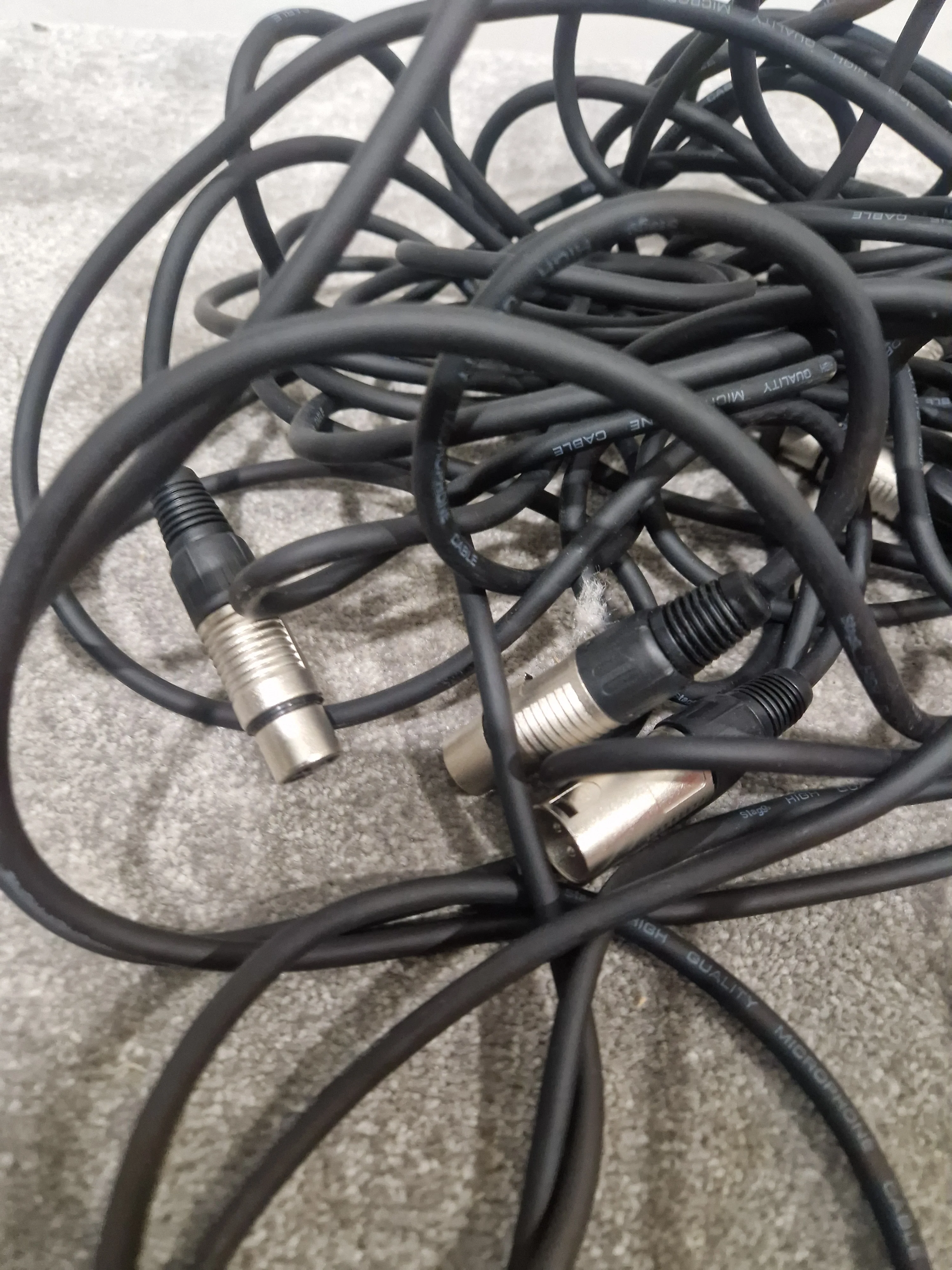 Job Lot Of Microphone Cables - Multicoloured X 25 – Microphone Cable - Excellent - Image 21
