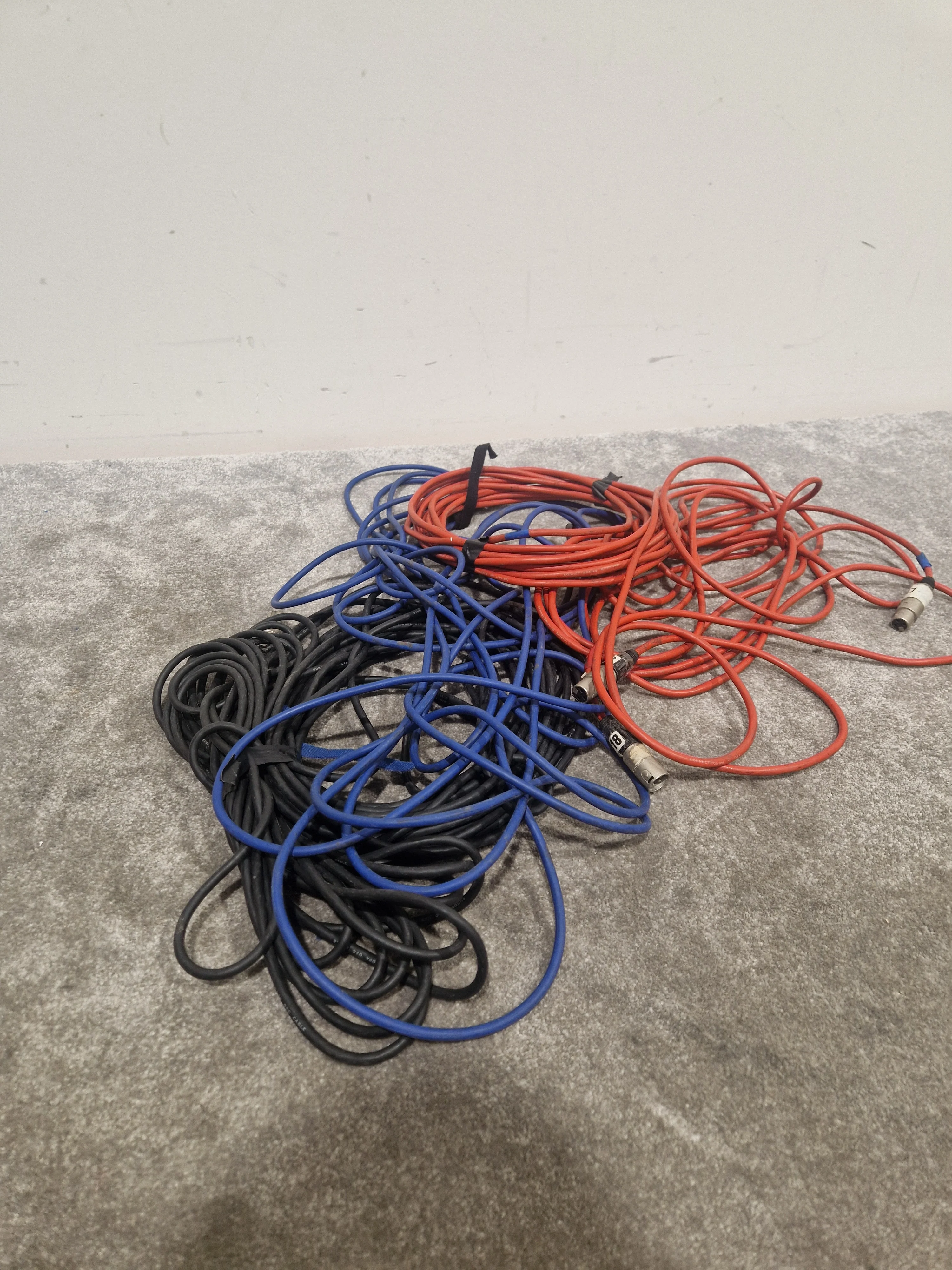 JOB-LOT OF XLR Cables - Mixed Lengths & Colors - Good - Image 10