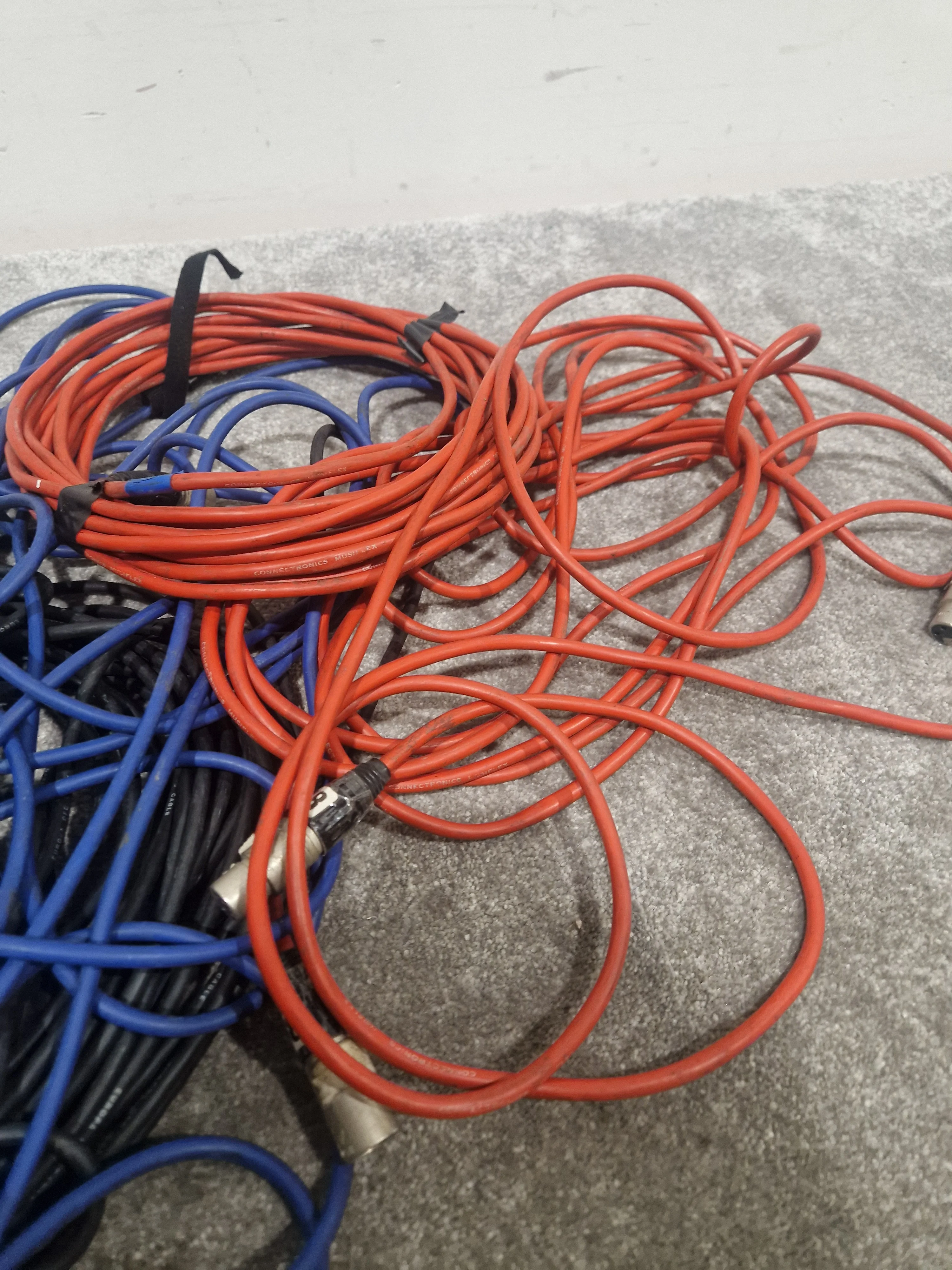 JOB-LOT OF XLR Cables - Mixed Lengths & Colors - Good - Image 11
