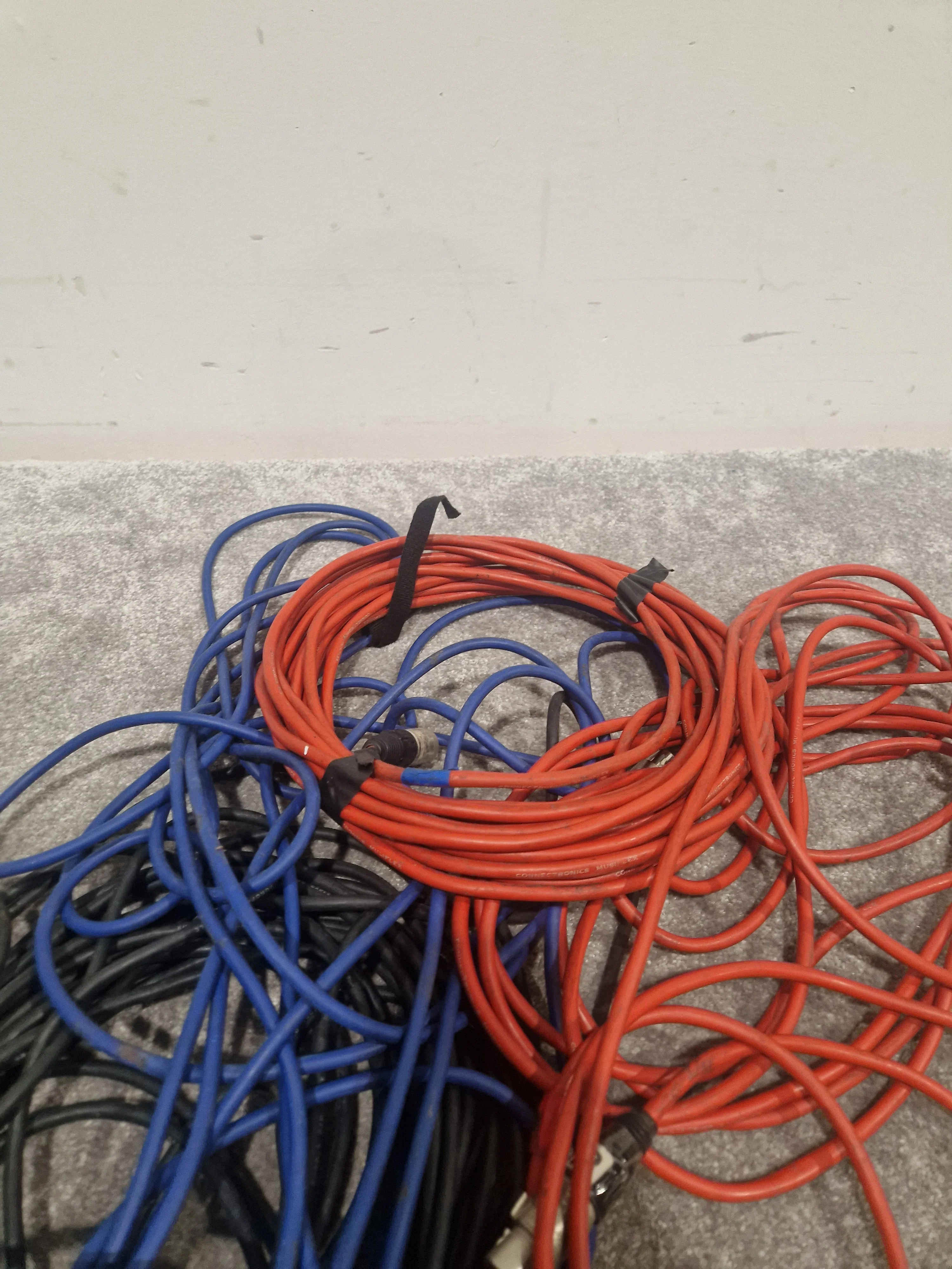 JOB-LOT OF XLR Cables - Mixed Lengths & Colors - Good - Image 13