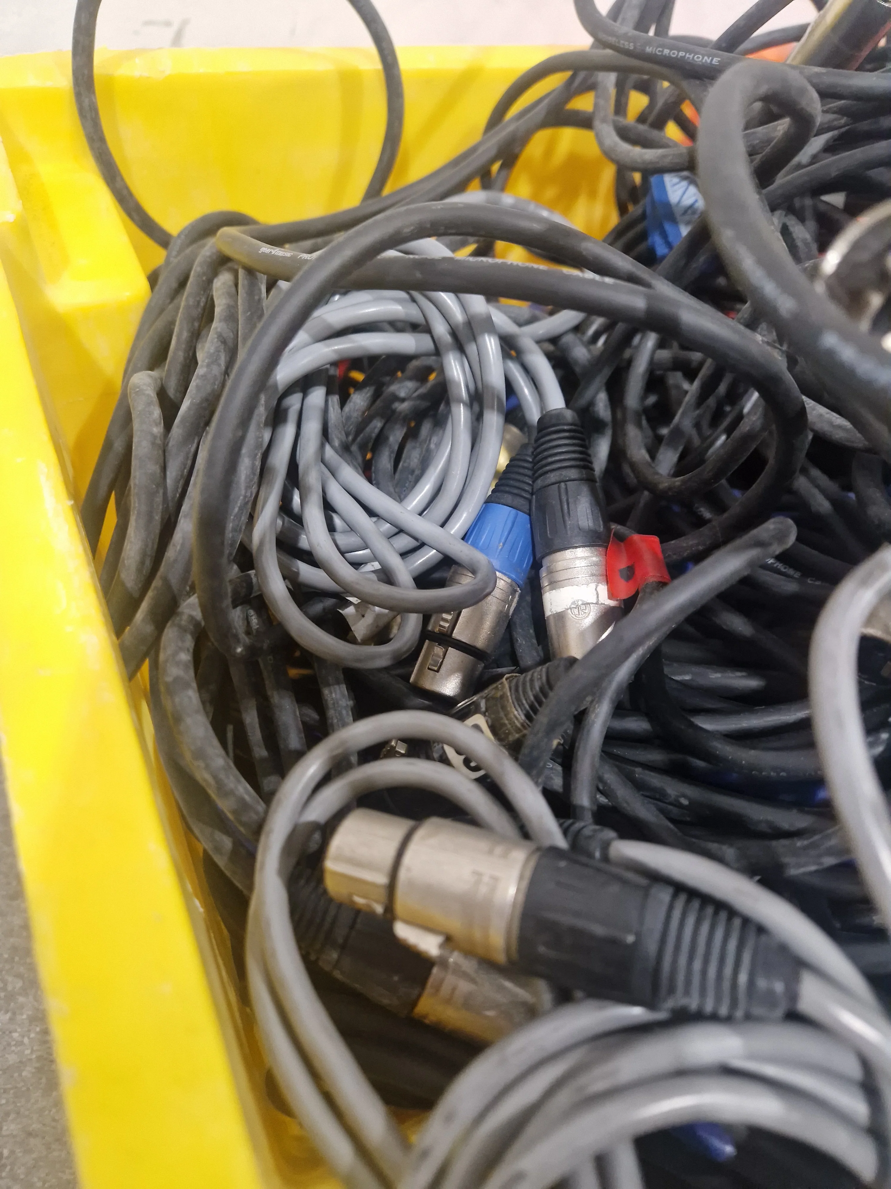 JOB-LOT OF XLR Cables - Mixed Lengths & Colors - Good - Image 16