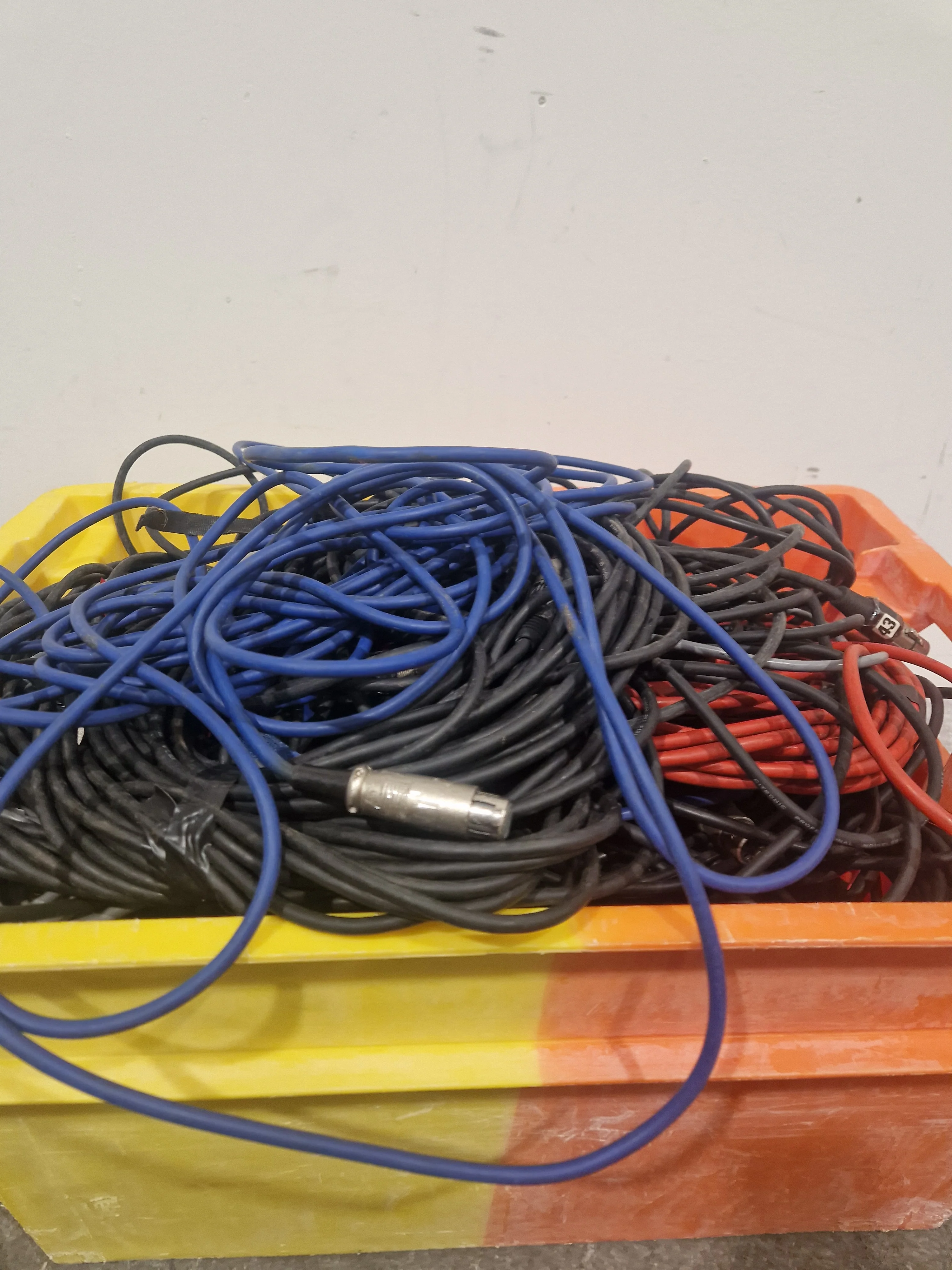 JOB-LOT OF XLR Cables - Mixed Lengths & Colors - Good - Image 2