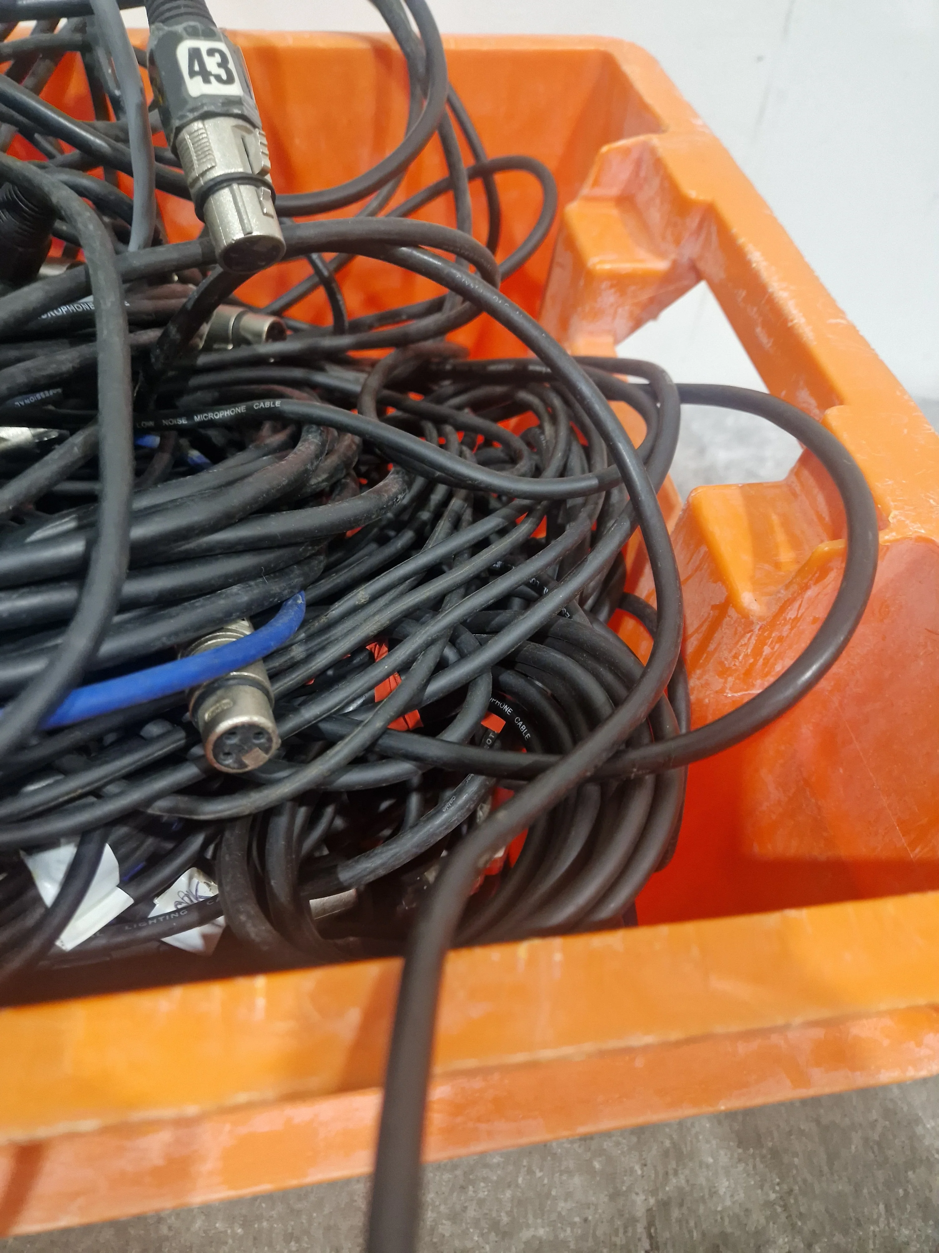 JOB-LOT OF XLR Cables - Mixed Lengths & Colors - Good - Image 5