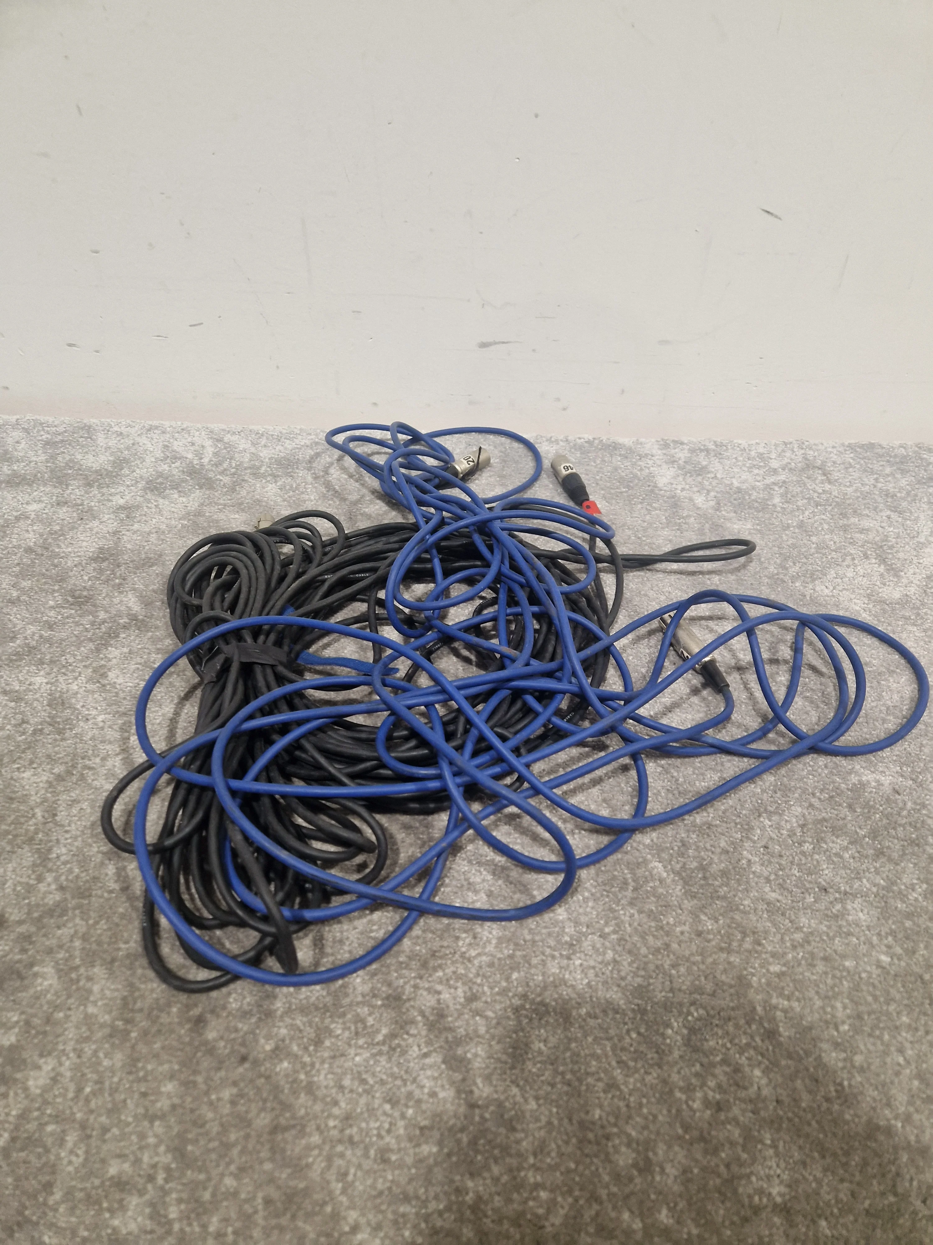 JOB-LOT OF XLR Cables - Mixed Lengths & Colors - Good - Image 9