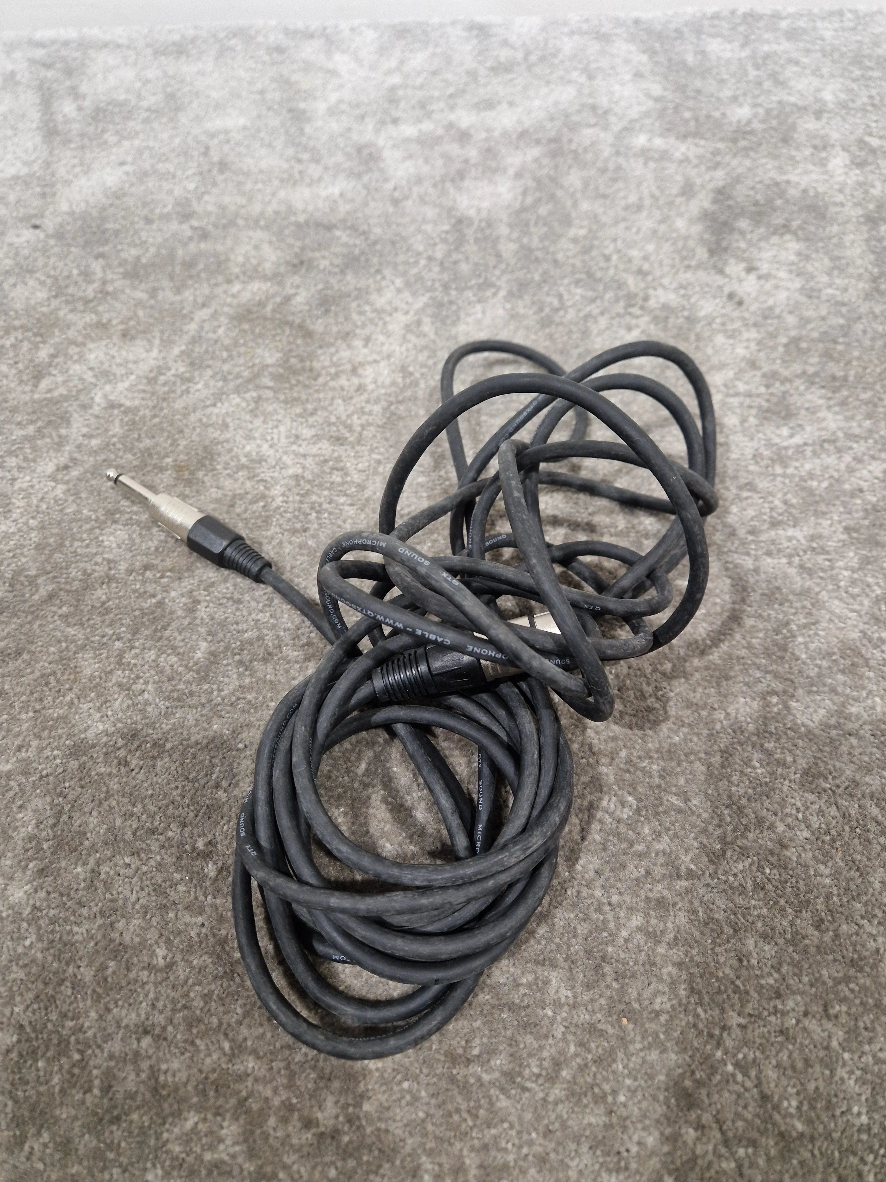 Set of 6 XLR to Jack Audio Cables - Mixed Stereo & Mono Leads - Good - Image 10