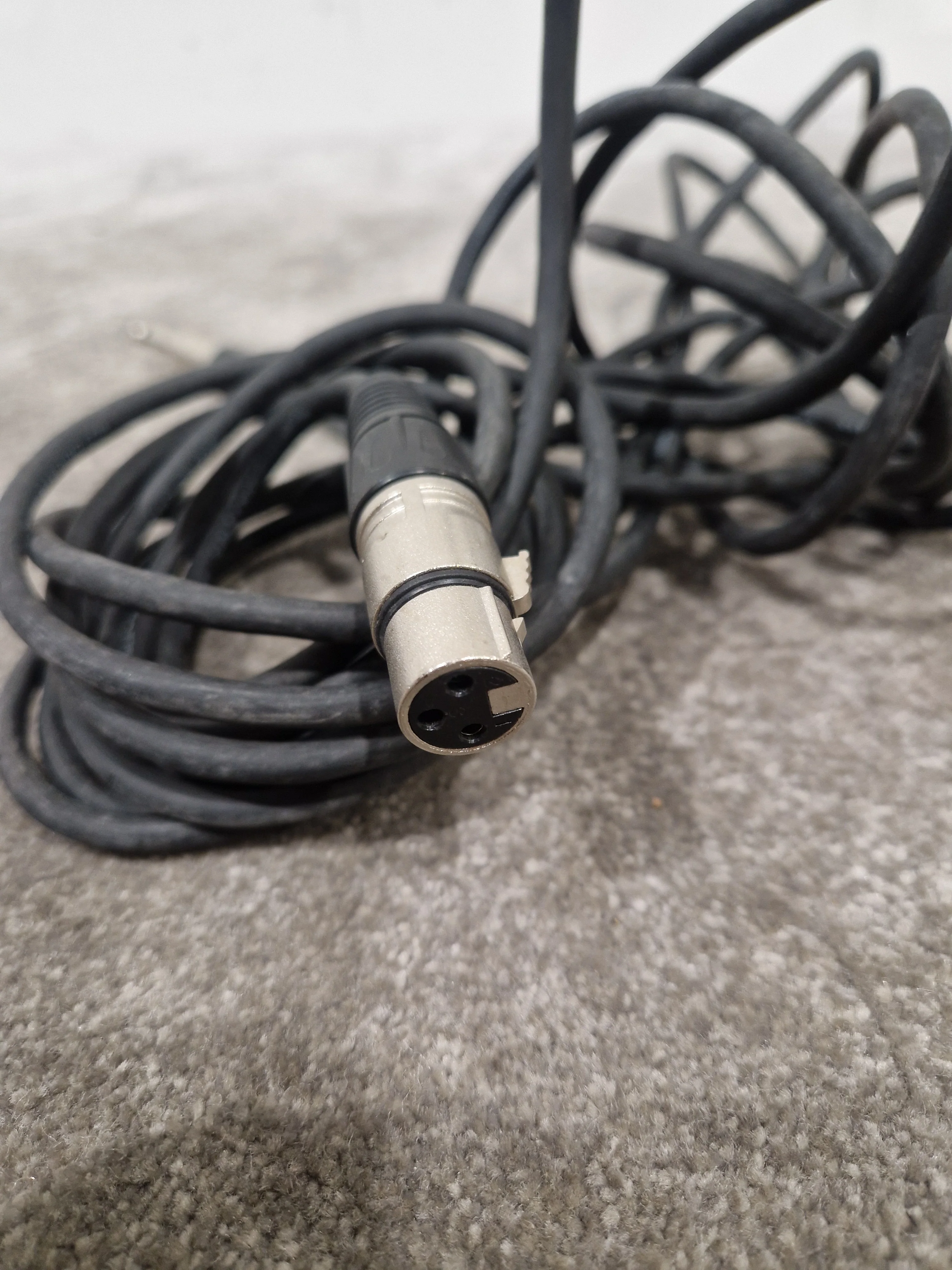 Set of 6 XLR to Jack Audio Cables - Mixed Stereo & Mono Leads - Good - Image 2