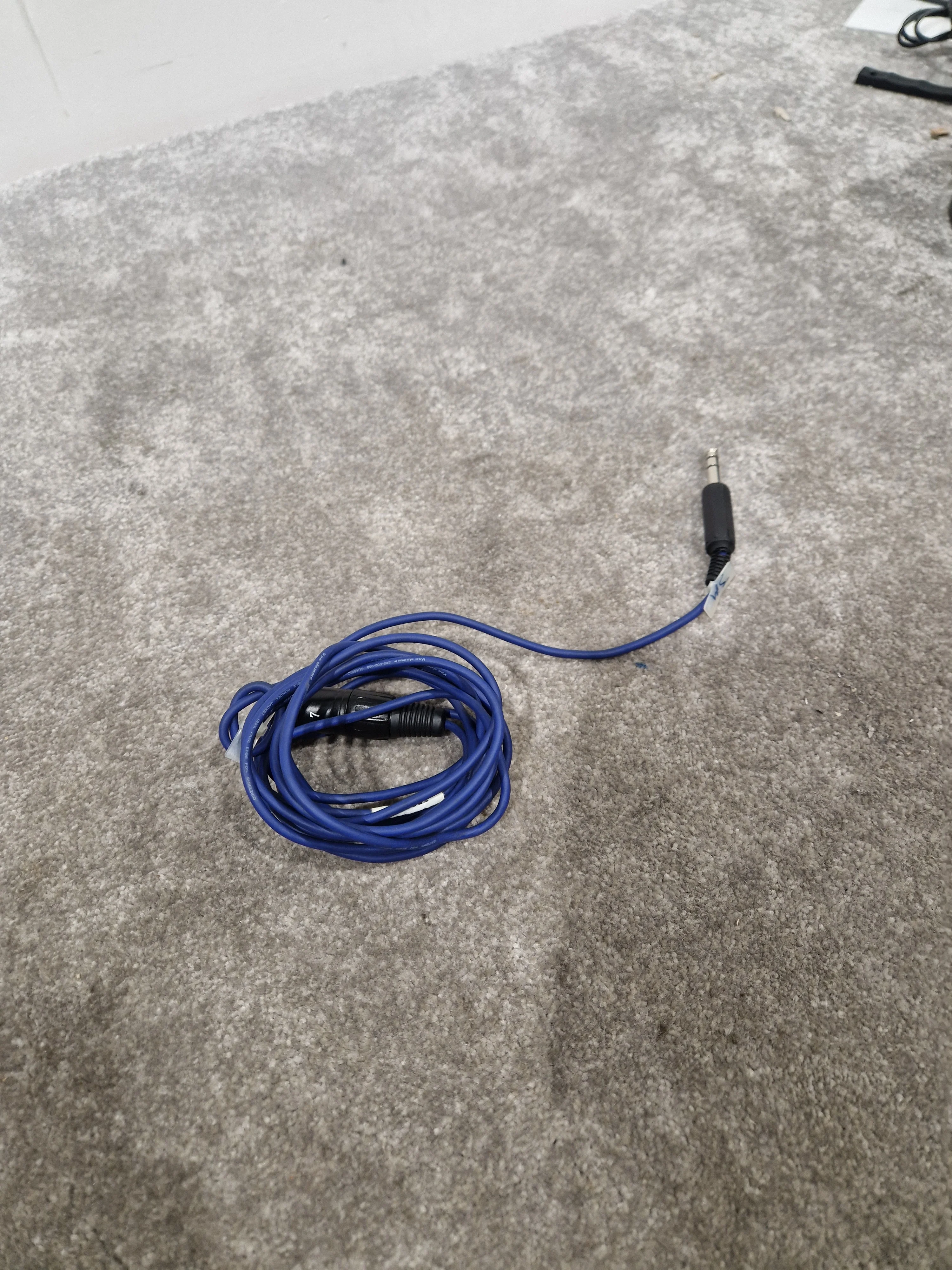Set of 6 XLR to Jack Audio Cables - Mixed Stereo & Mono Leads - Good - Image 8