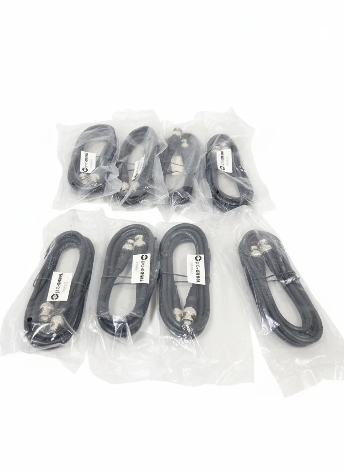 JOB-LOT OF Coaxial BNC Cables, 21 In Total- High-Fidelity Signal Transfer - Excellent