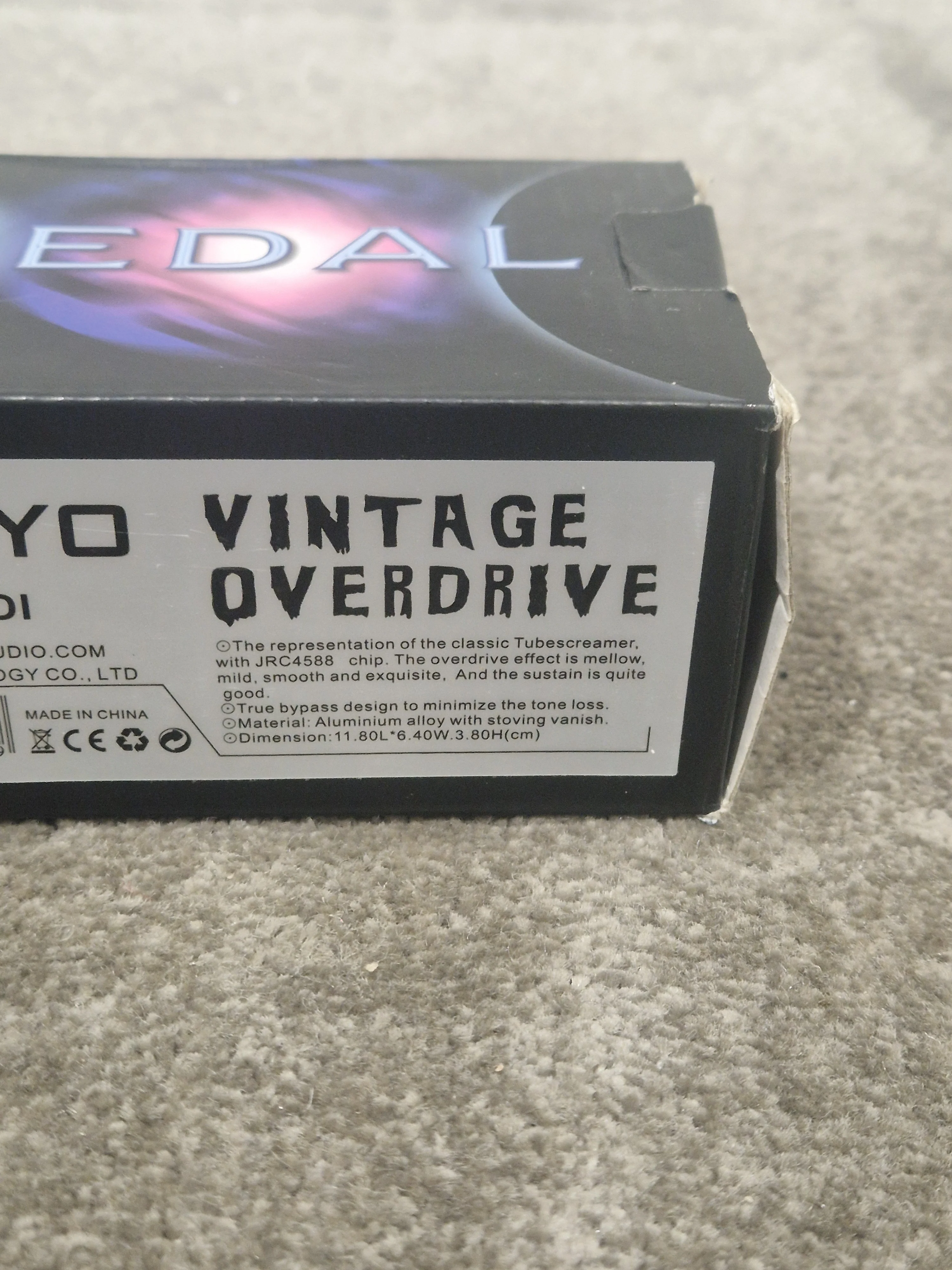 JOYO JF-01 - Vintage Overdrive Pedal - Excellent w/ Original Box - Image 7