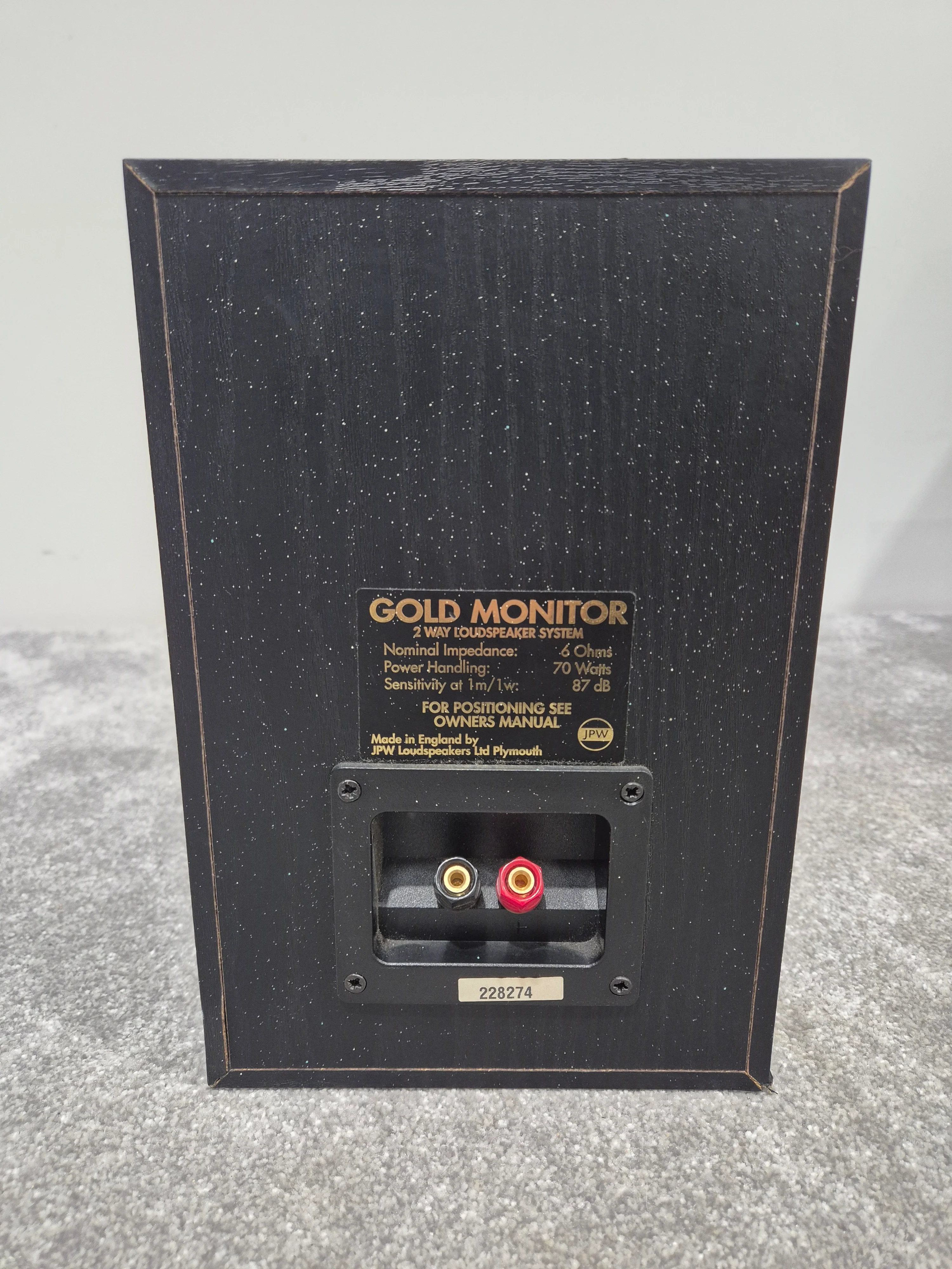 Jpw Gold Monitor - 70WATT Bookshelf Speakers X5 With 80WATT Jpw Subwoofer System - Audiophile Sound - Very Good - Image 3
