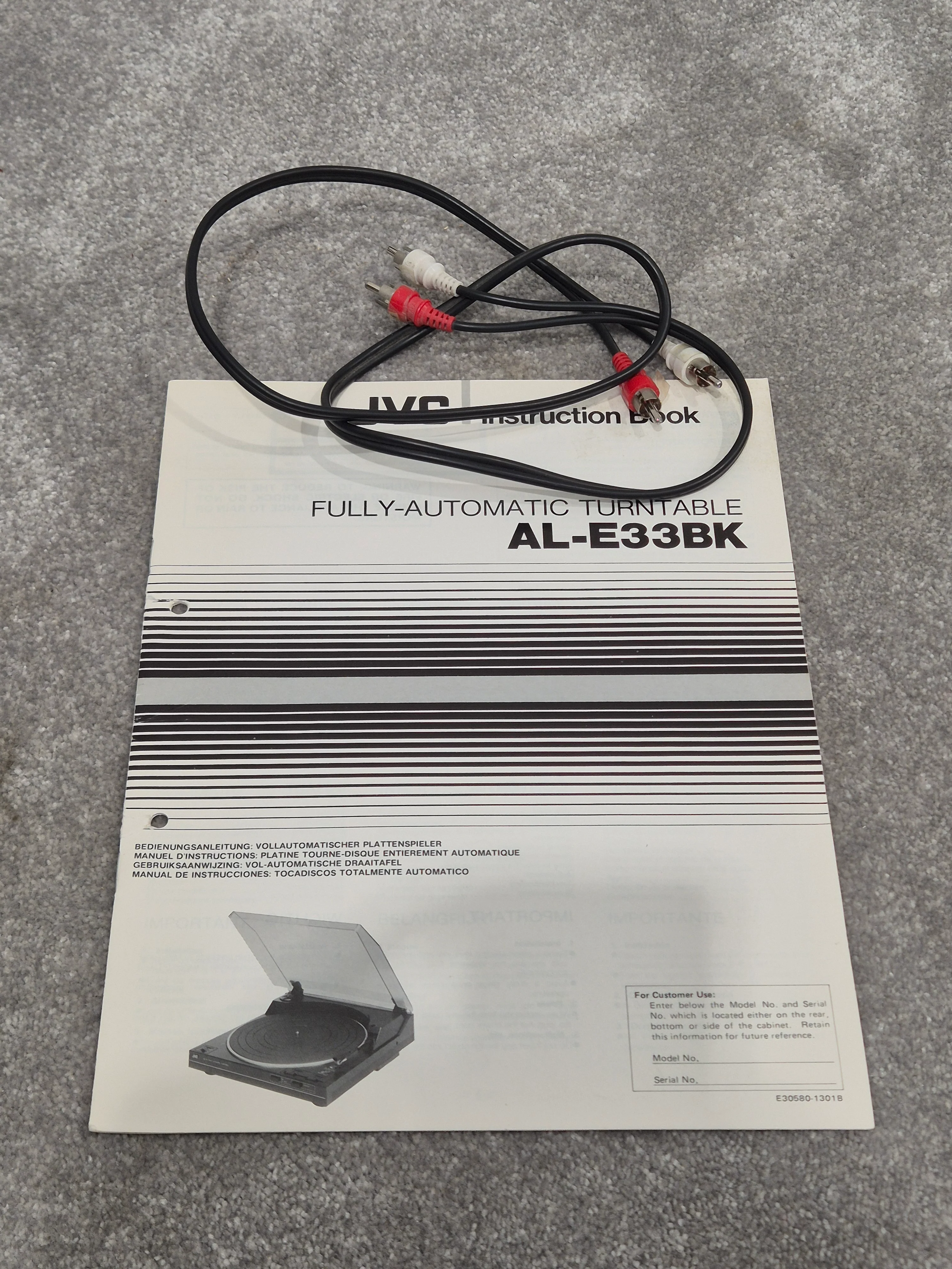 JVC AL-E33 - Fully Automatic Turntable (Spares or Repairs) - Image 10