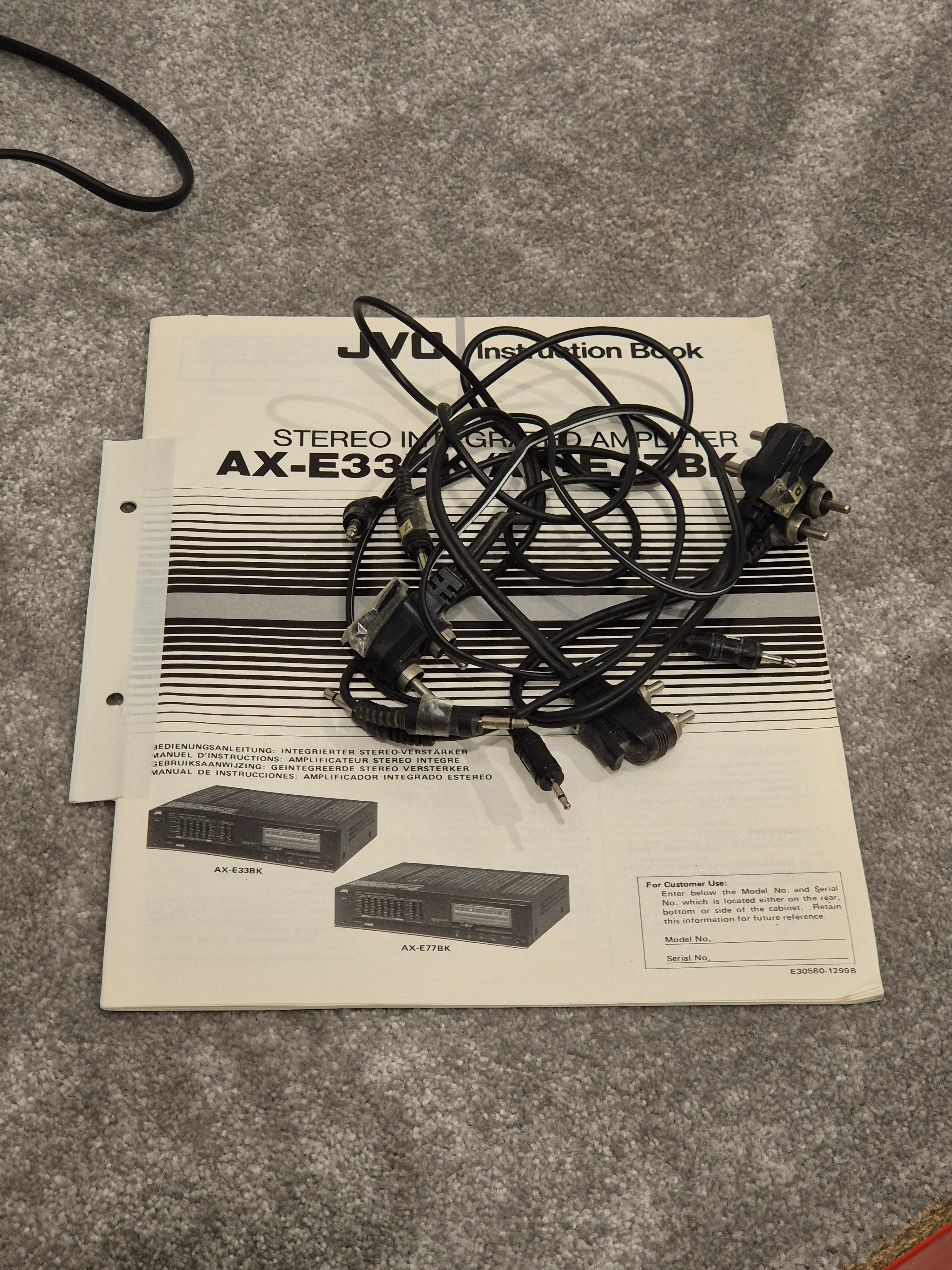 JVC AX-E33 - Stereo Integrated Amplifier - Excellent - Image 12