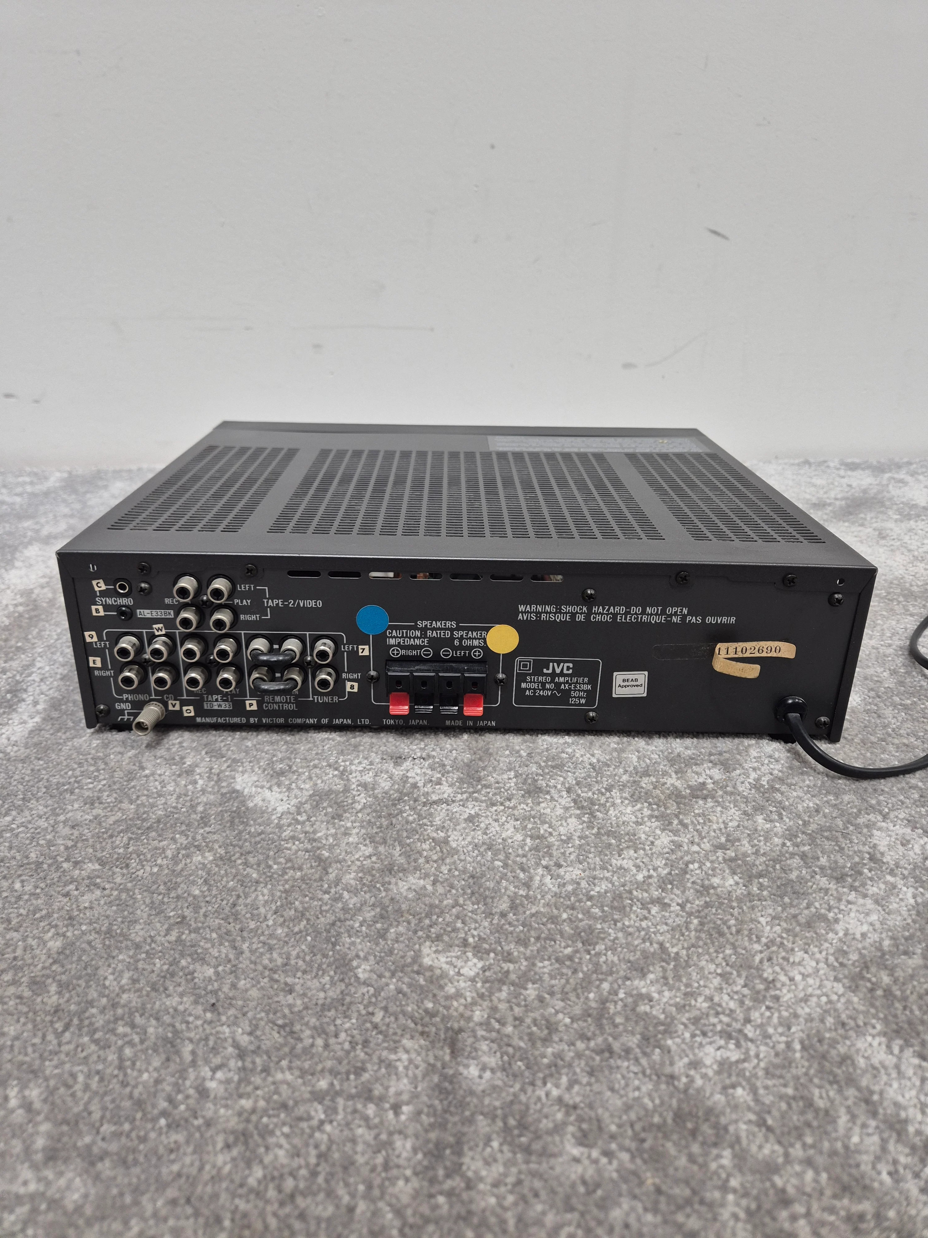 JVC AX-E33 - Stereo Integrated Amplifier - Excellent - Image 7