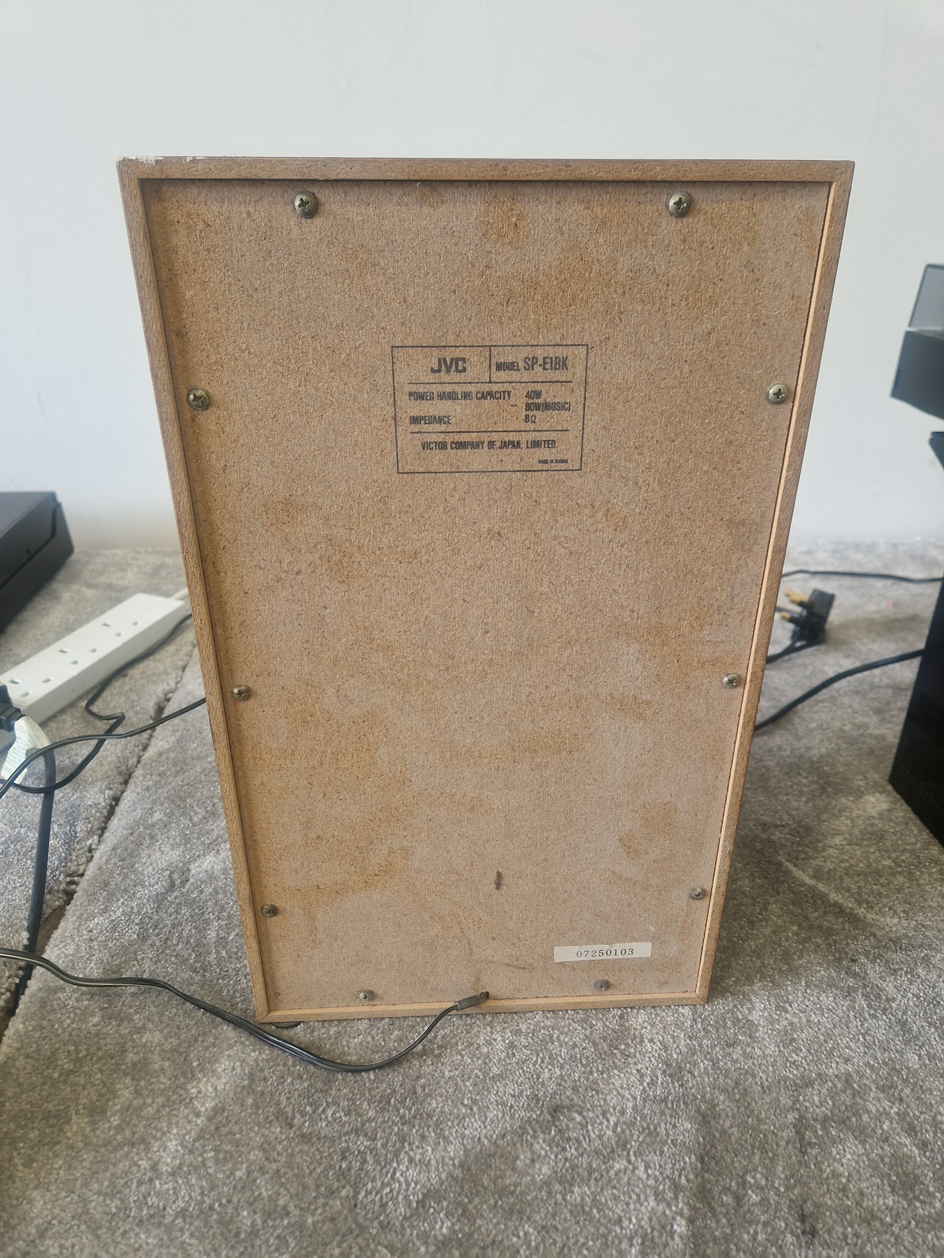 JVC Hi-Fi Amplifier, Double Cassette Deck, Turntable & SP-E1 Stereo Speakers – Vintage - Very Good - Image 9