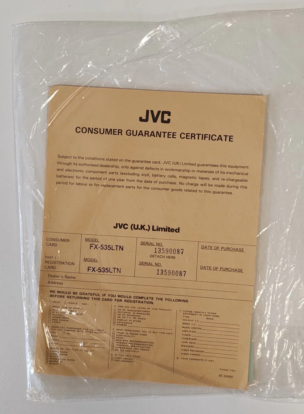 Vintage JVC FX-535L Tuner Separates 1970s - Dark Grey - Vintage - Image 12
