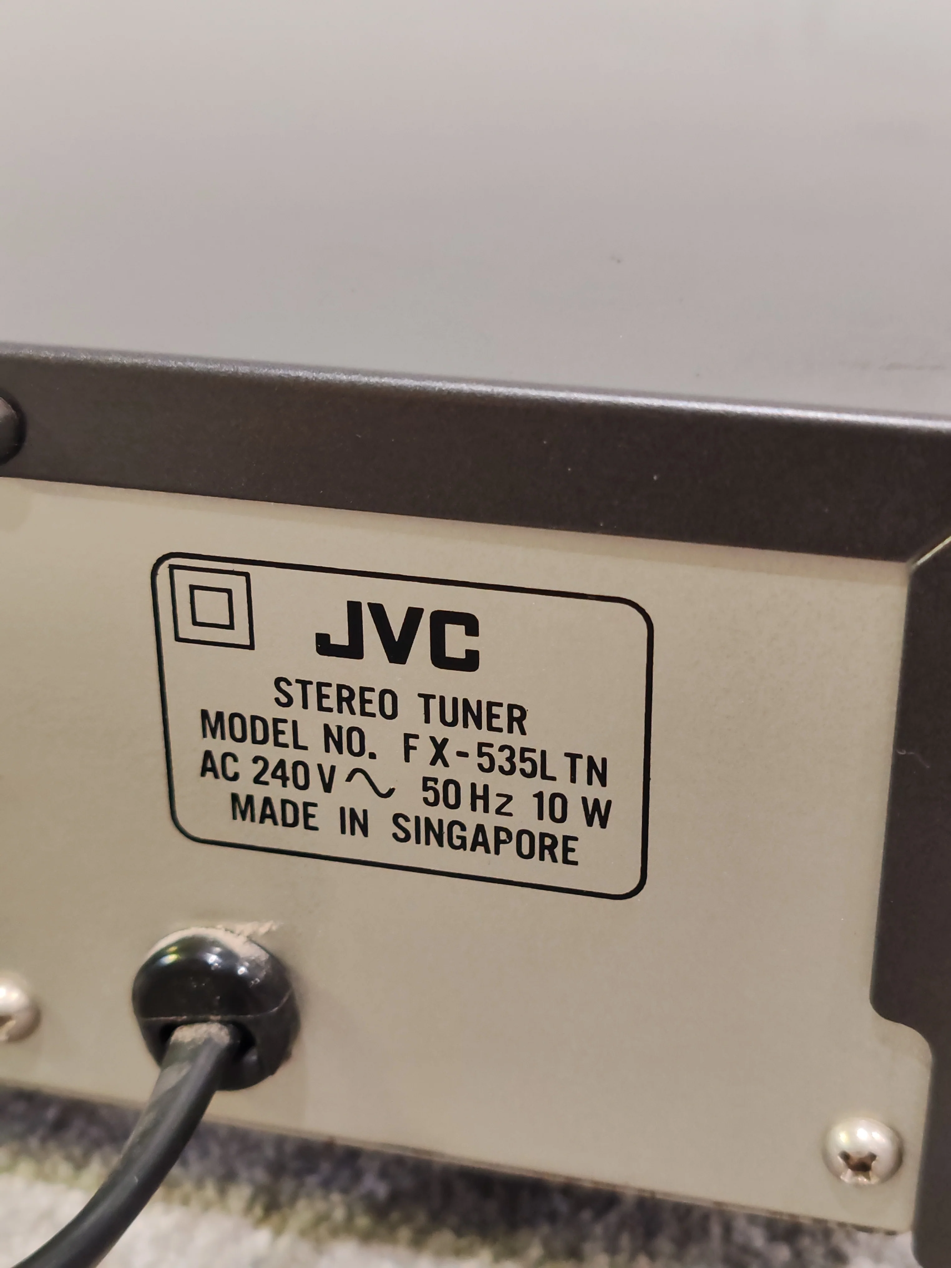 JVC FX-535L Vintage Tuner – w/ Manual & Antenna – Very Good - Image 11