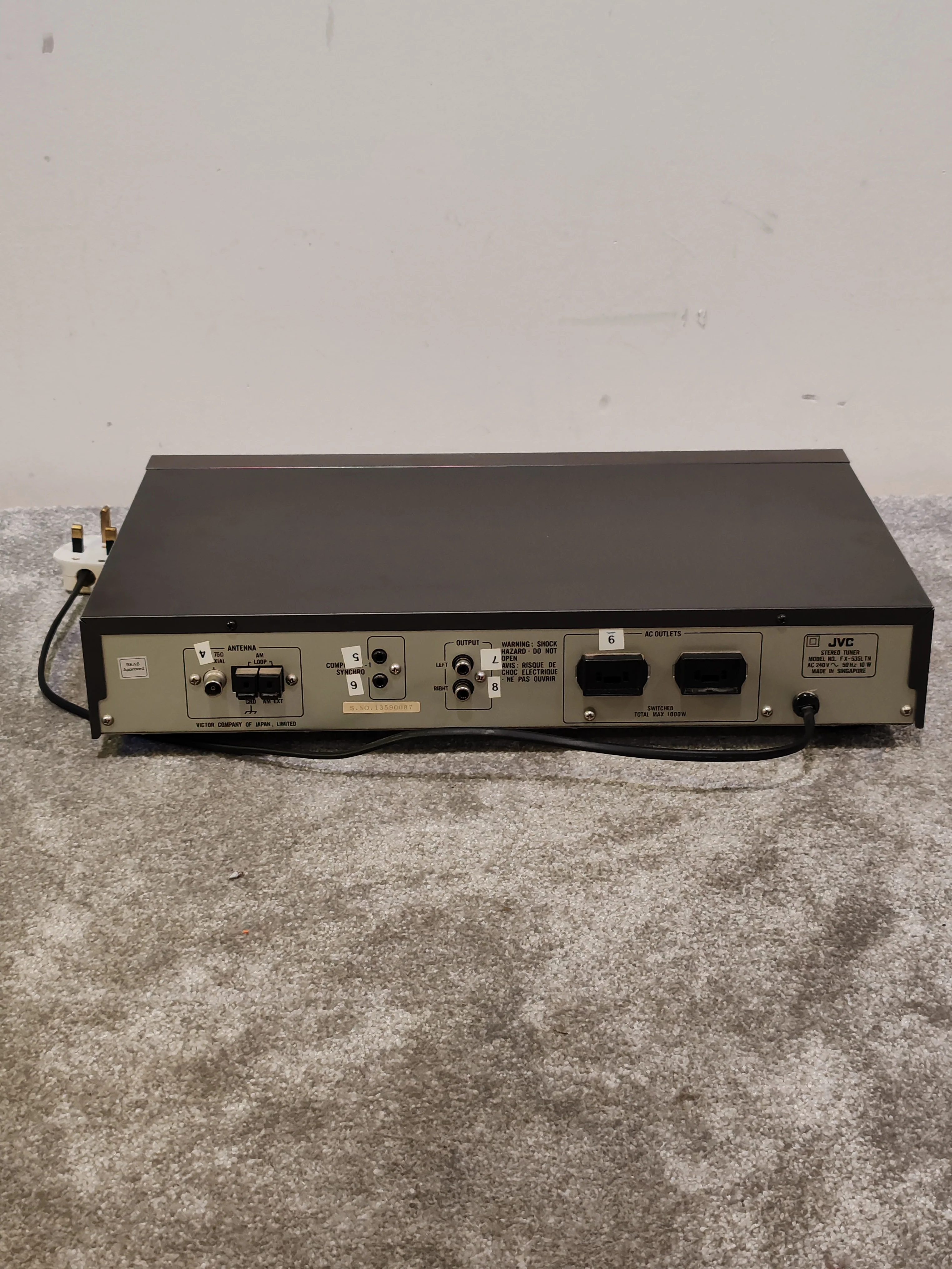 JVC FX-535L Vintage Tuner – w/ Manual & Antenna – Very Good - Image 12