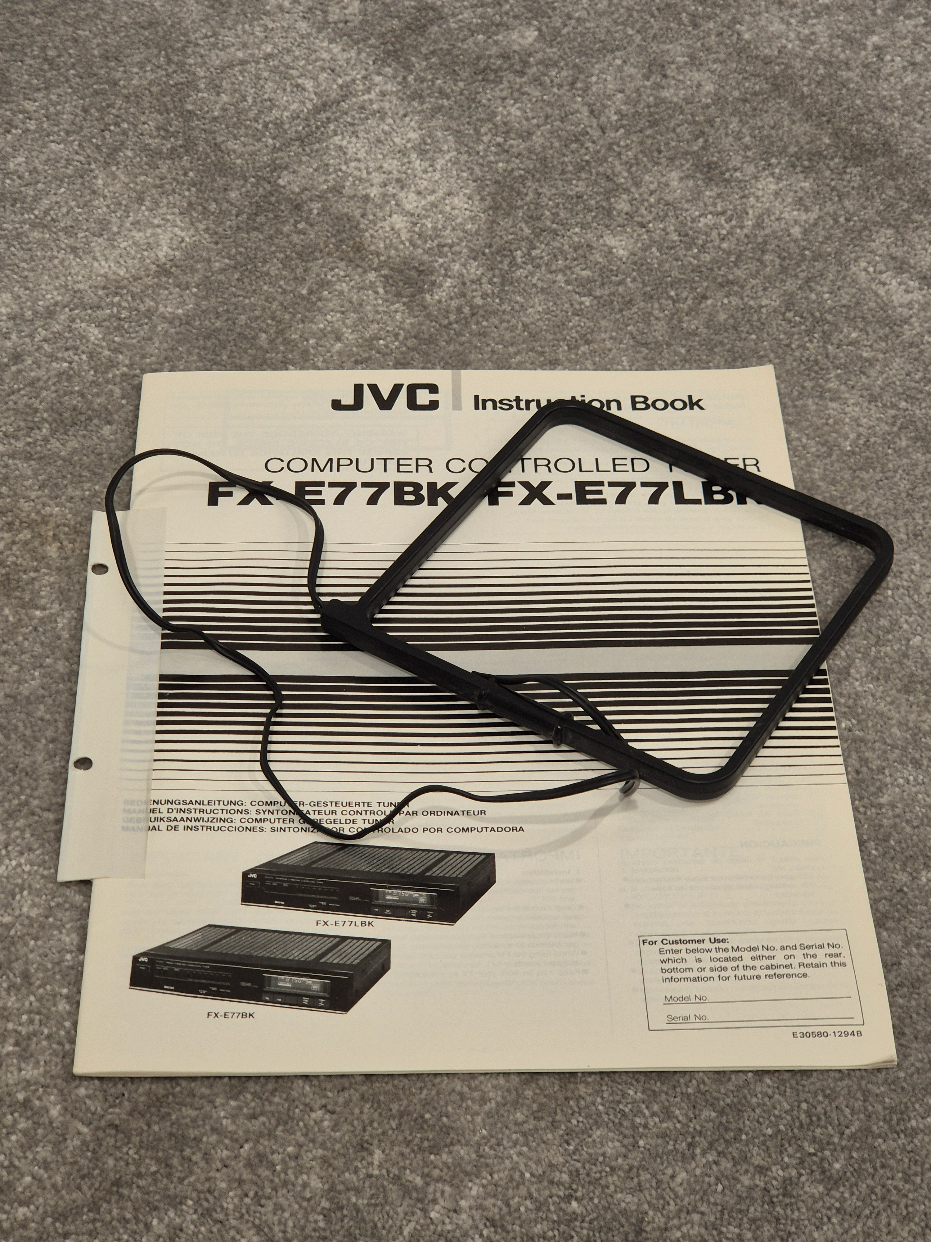 JVC FX-E77L Tuner - FM/AM Digital - Very Good - Image 13