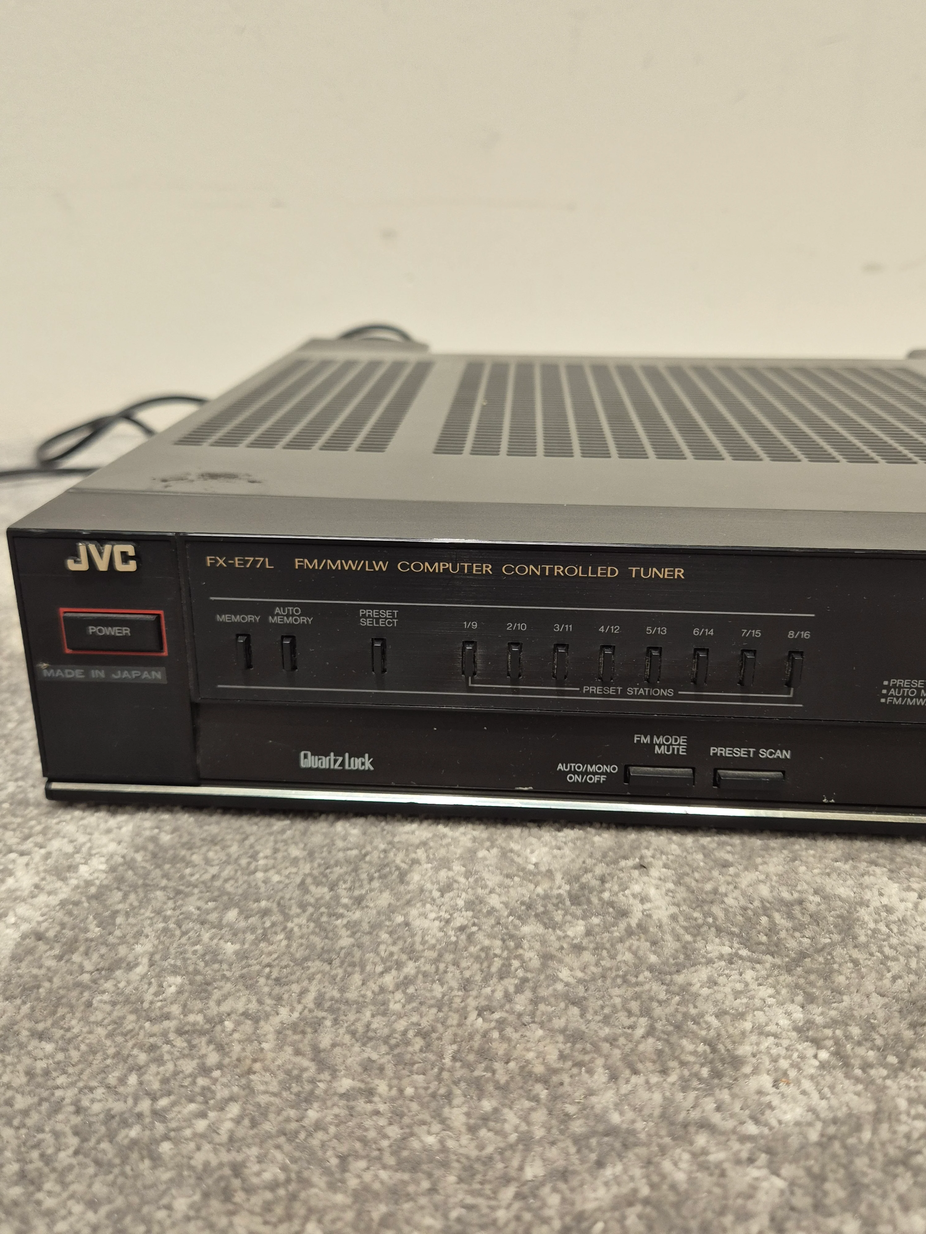 JVC FX-E77L Tuner - FM/AM Digital - Very Good - Image 3