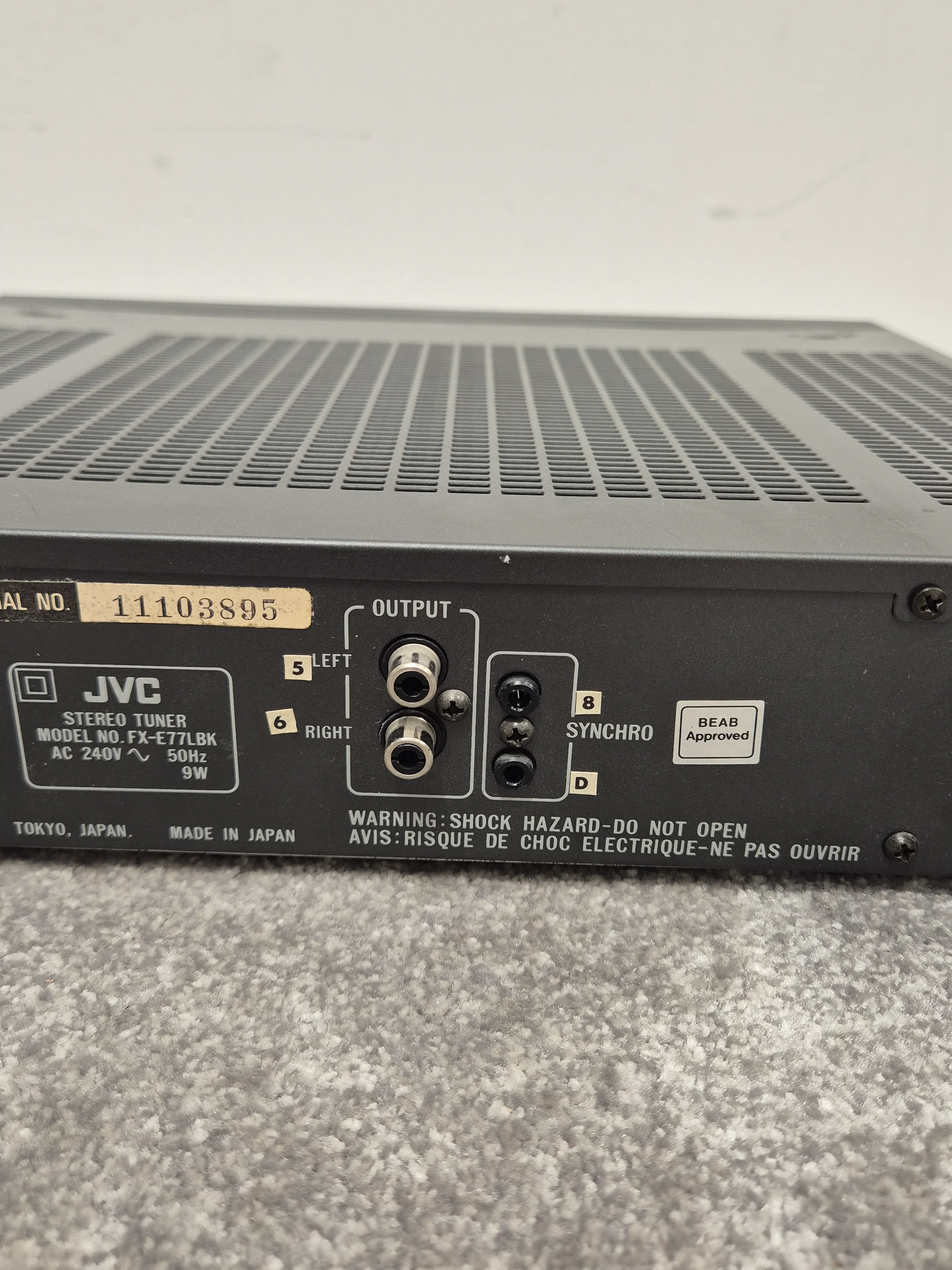 JVC FX-E77L Tuner - FM/AM Digital - Very Good - Image 7