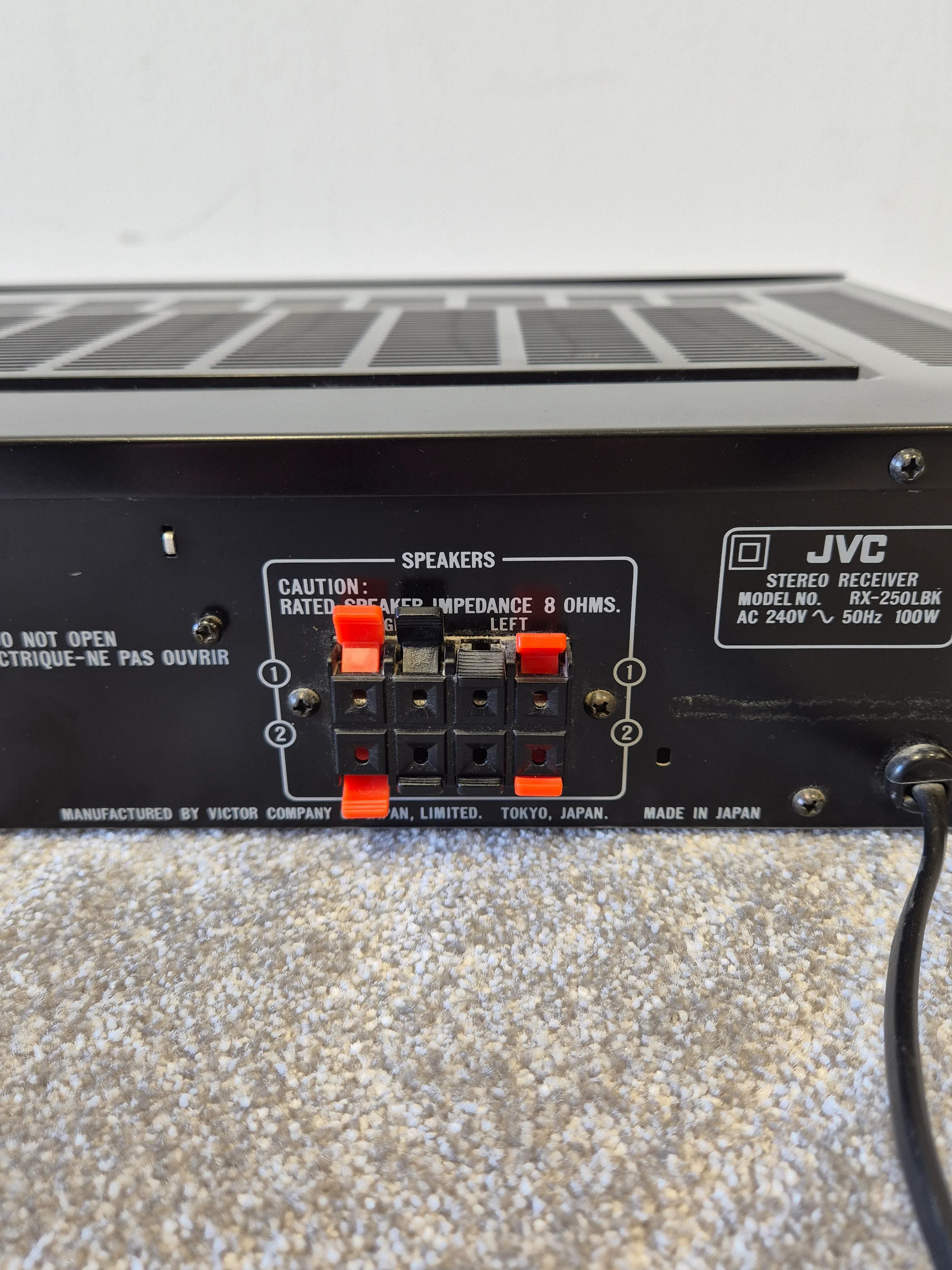 JVC RX-250 - Solid-State Amplifier and Stereo Receiver - Image 10