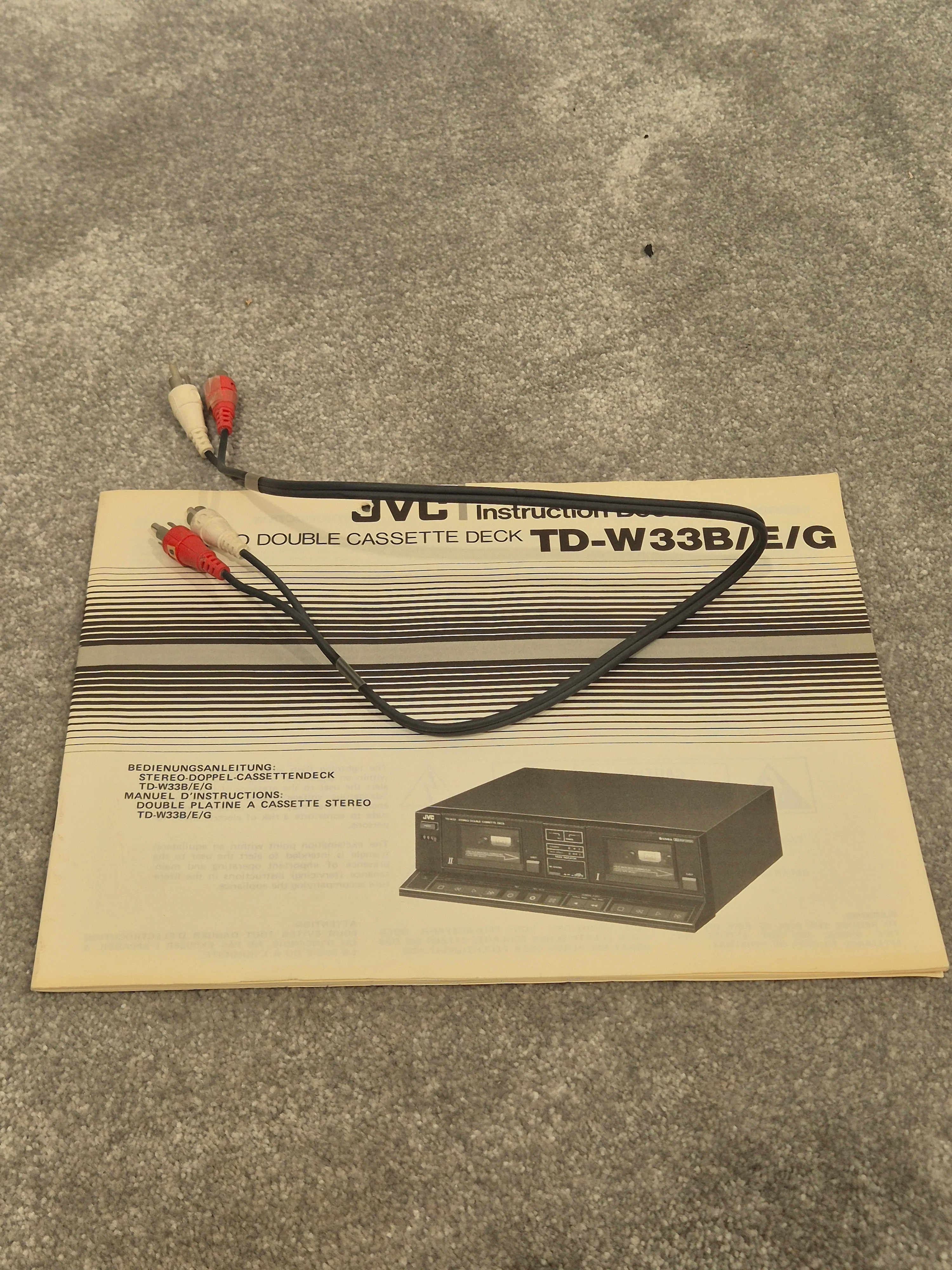 JVC TD-W33 - Double Cassette Deck - Very Good - Image 11