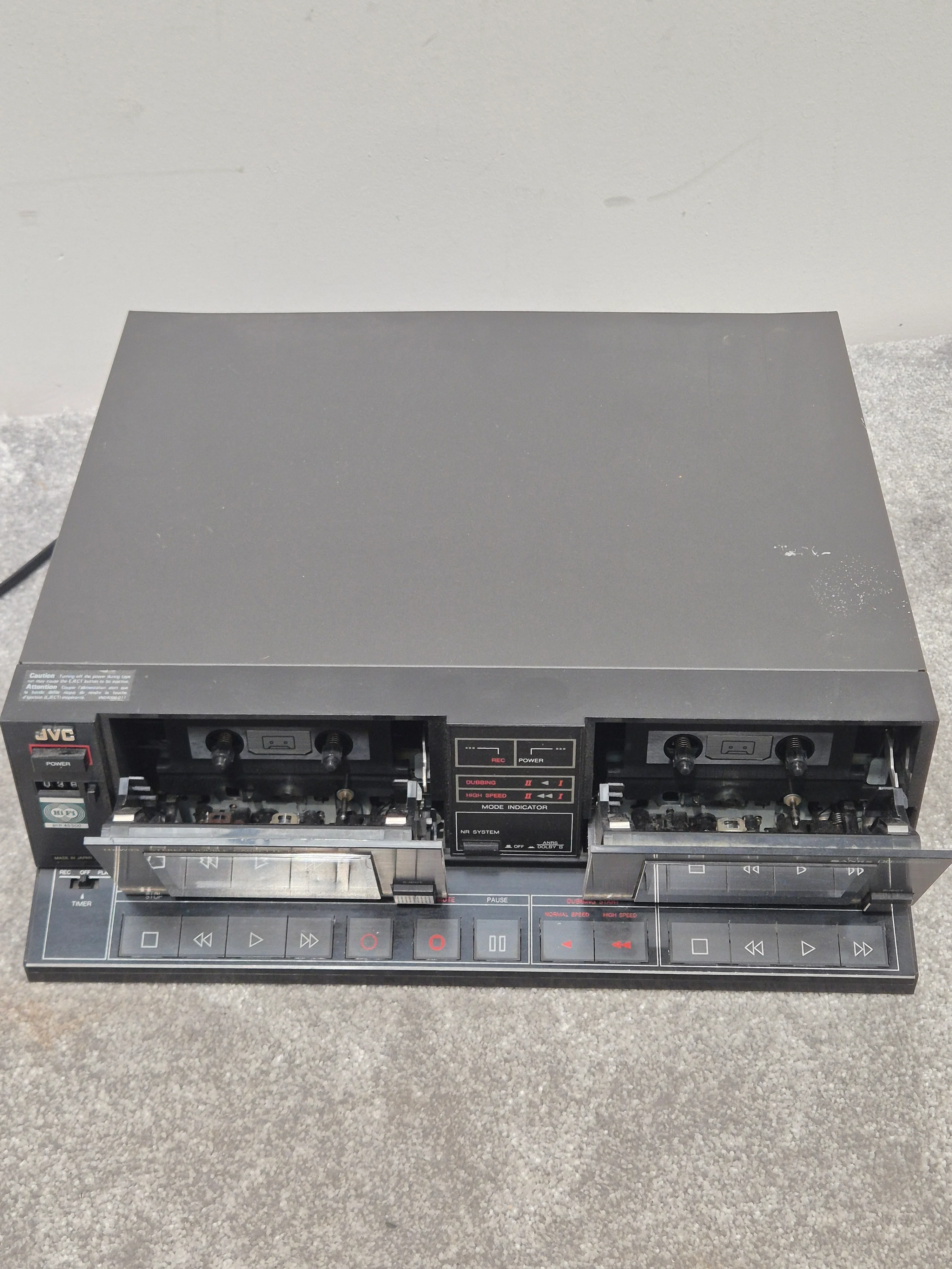 JVC TD-W33 - Double Cassette Deck - Very Good - Image 2