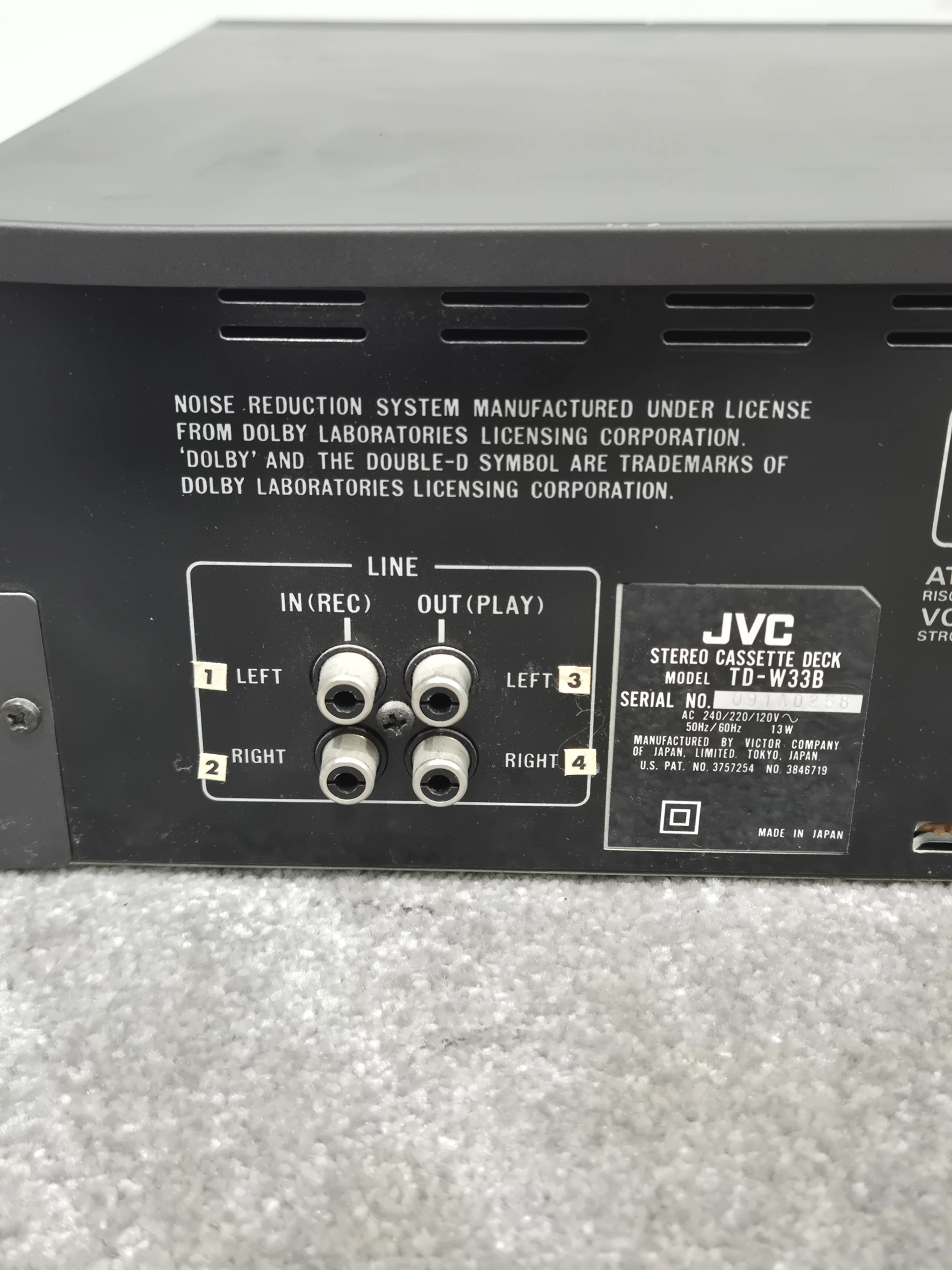JVC TD-W33 - Double Cassette Deck - Very Good - Image 7