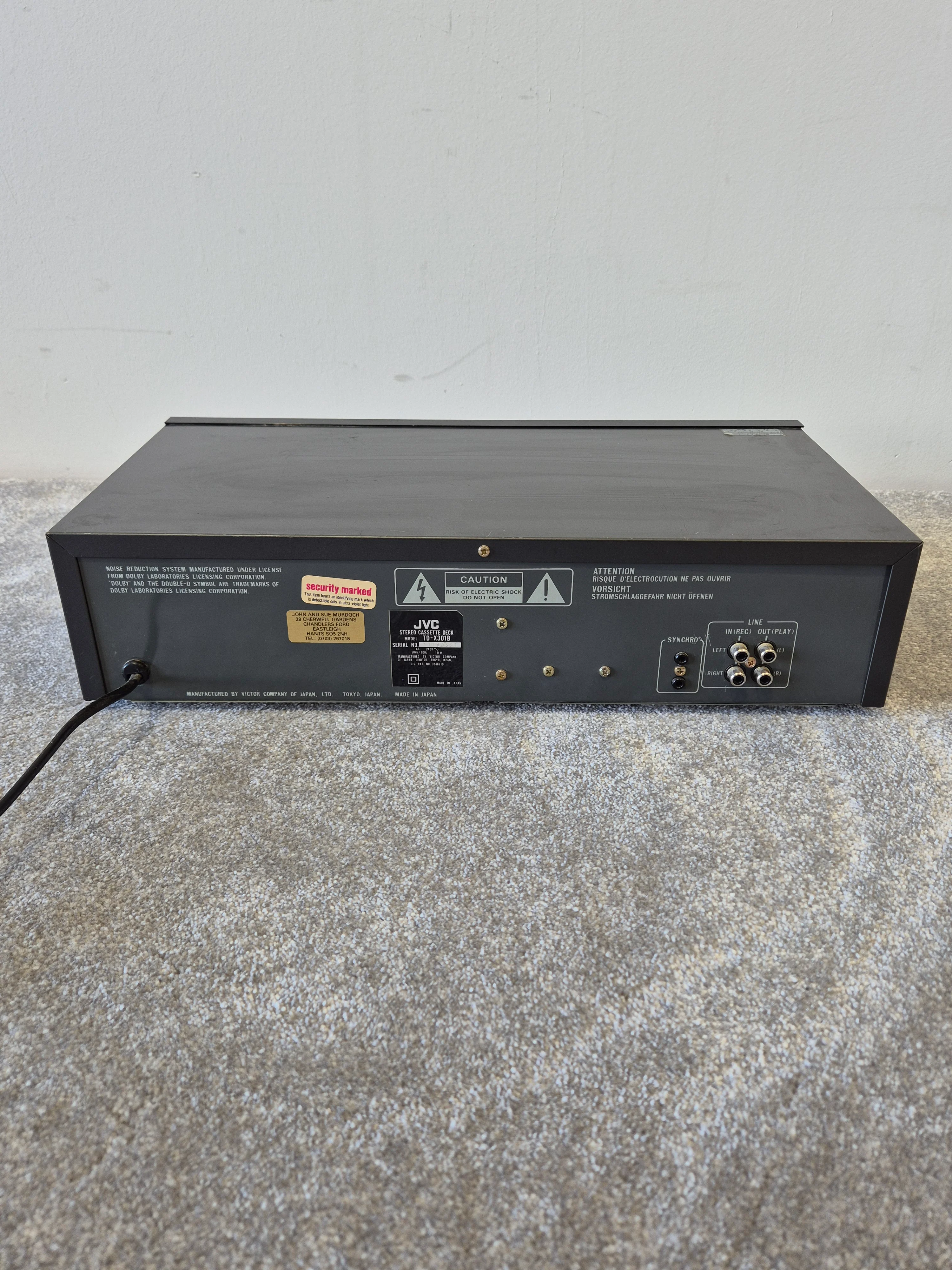 JVC TD-X301 - Stereo Cassette Deck - Image 7
