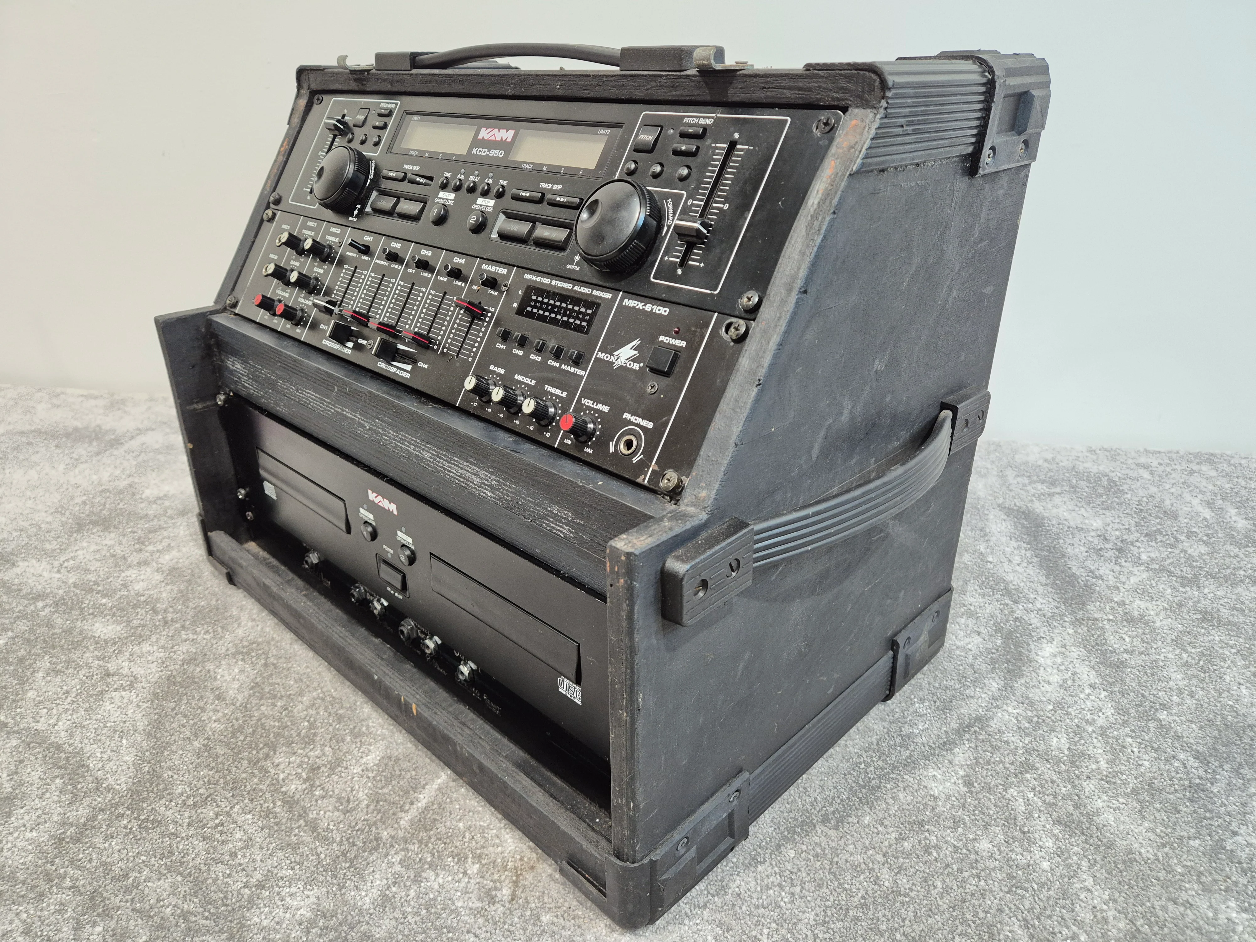 KAM KCD 950 DJ Player - Dual CD Player w/ Wooden Case - Image 10
