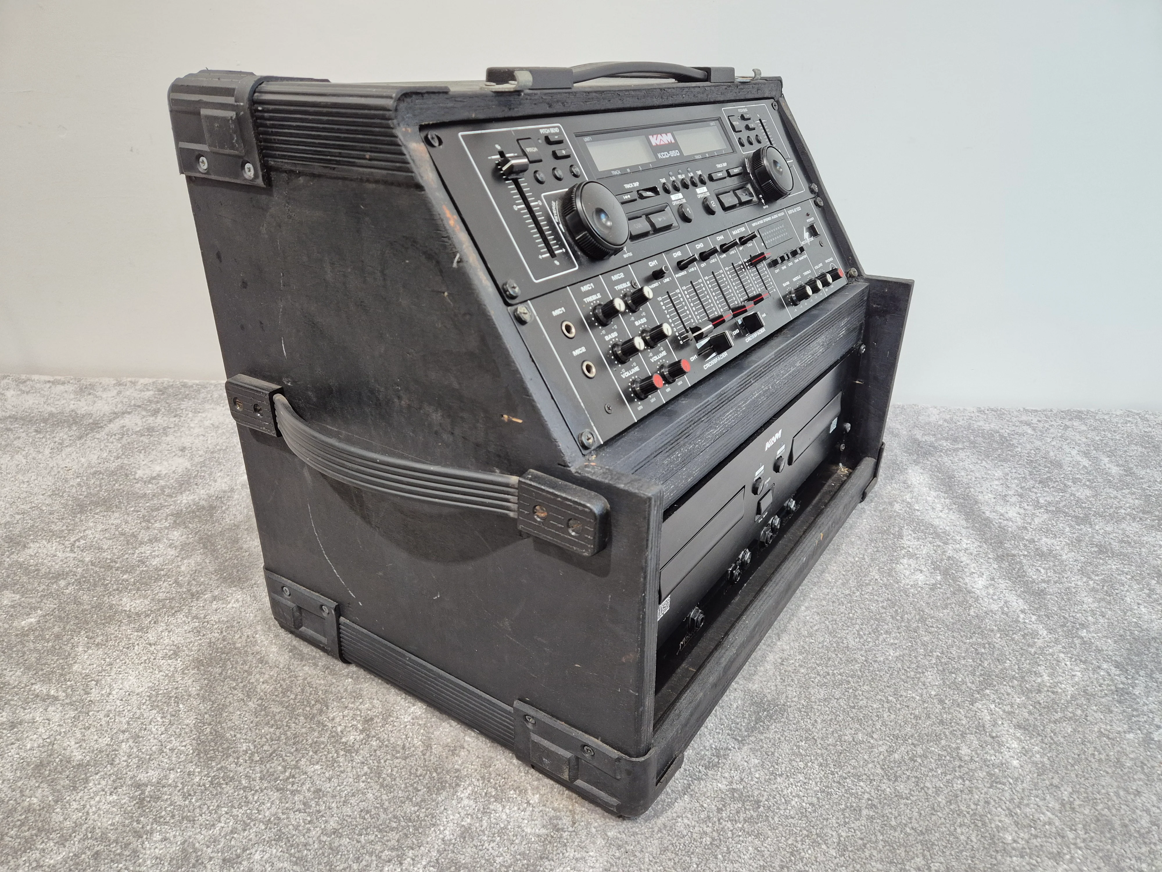 KAM KCD 950 DJ Player - Dual CD Player w/ Wooden Case - Image 14